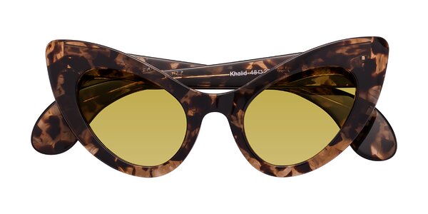 Front of Khalid in Translucent Brown Tortoise