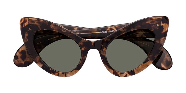 Front of Khalid in Translucent Brown Tortoise