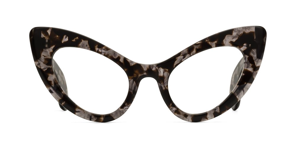 Khalid - Translucent Gray Tortoise Eyeglasses