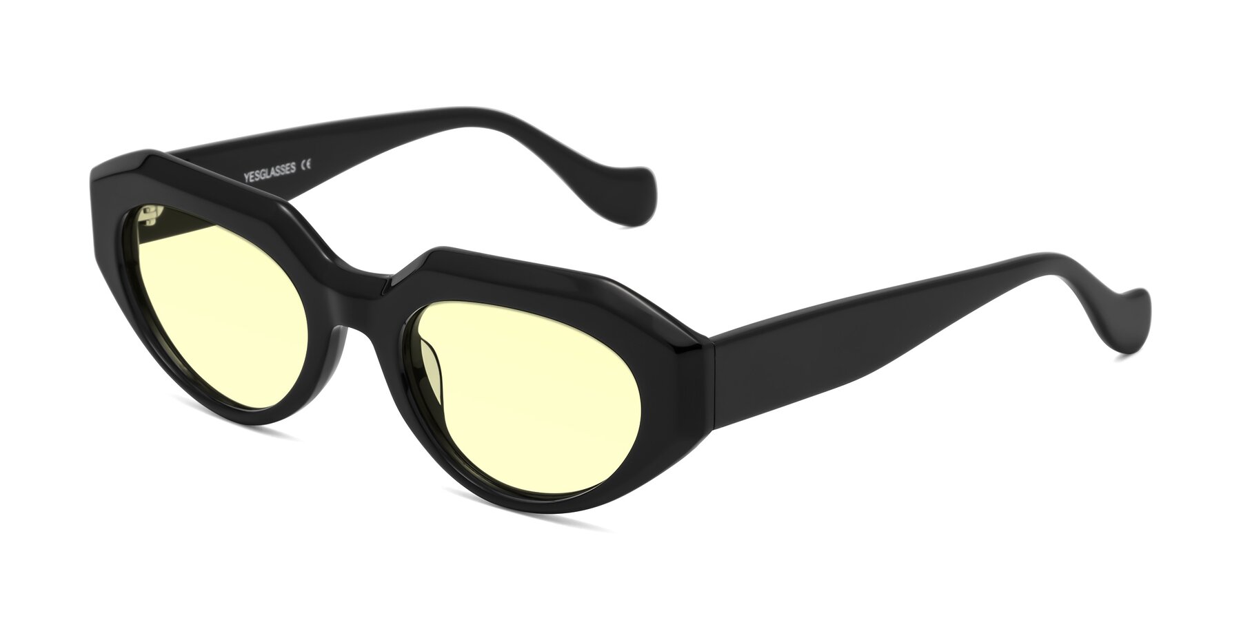 Angle of Vantis in Black with Light Yellow Tinted Lenses