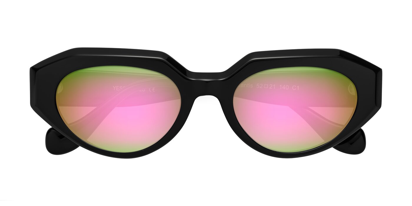 Vantis - Black Flash Mirrored Sunglasses