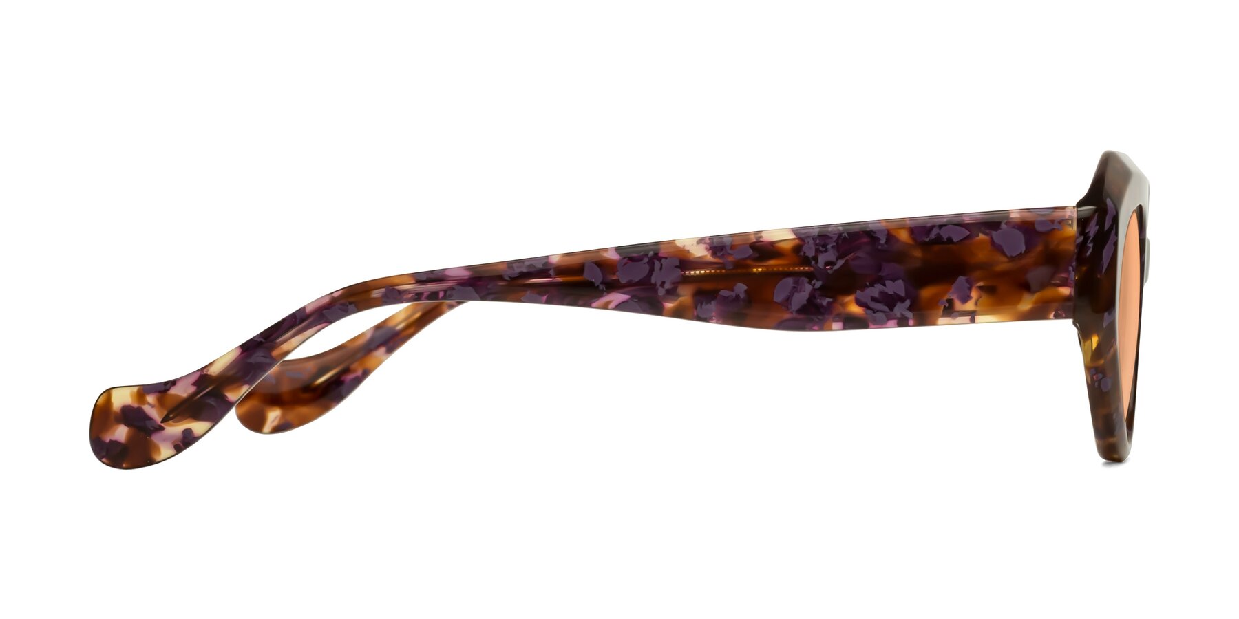 Side of Vantis in Fall Floral with Light Orange Tinted Lenses