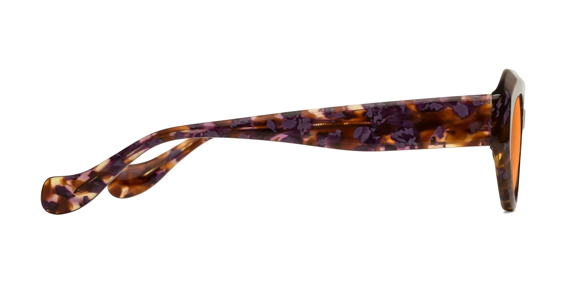 Side of Vantis in Fall Floral with Orange Tinted Lenses