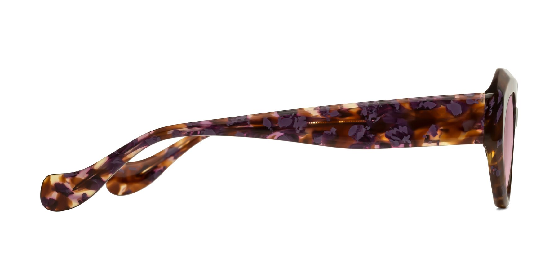 Side of Vantis in Fall Floral with Light Wine Tinted Lenses