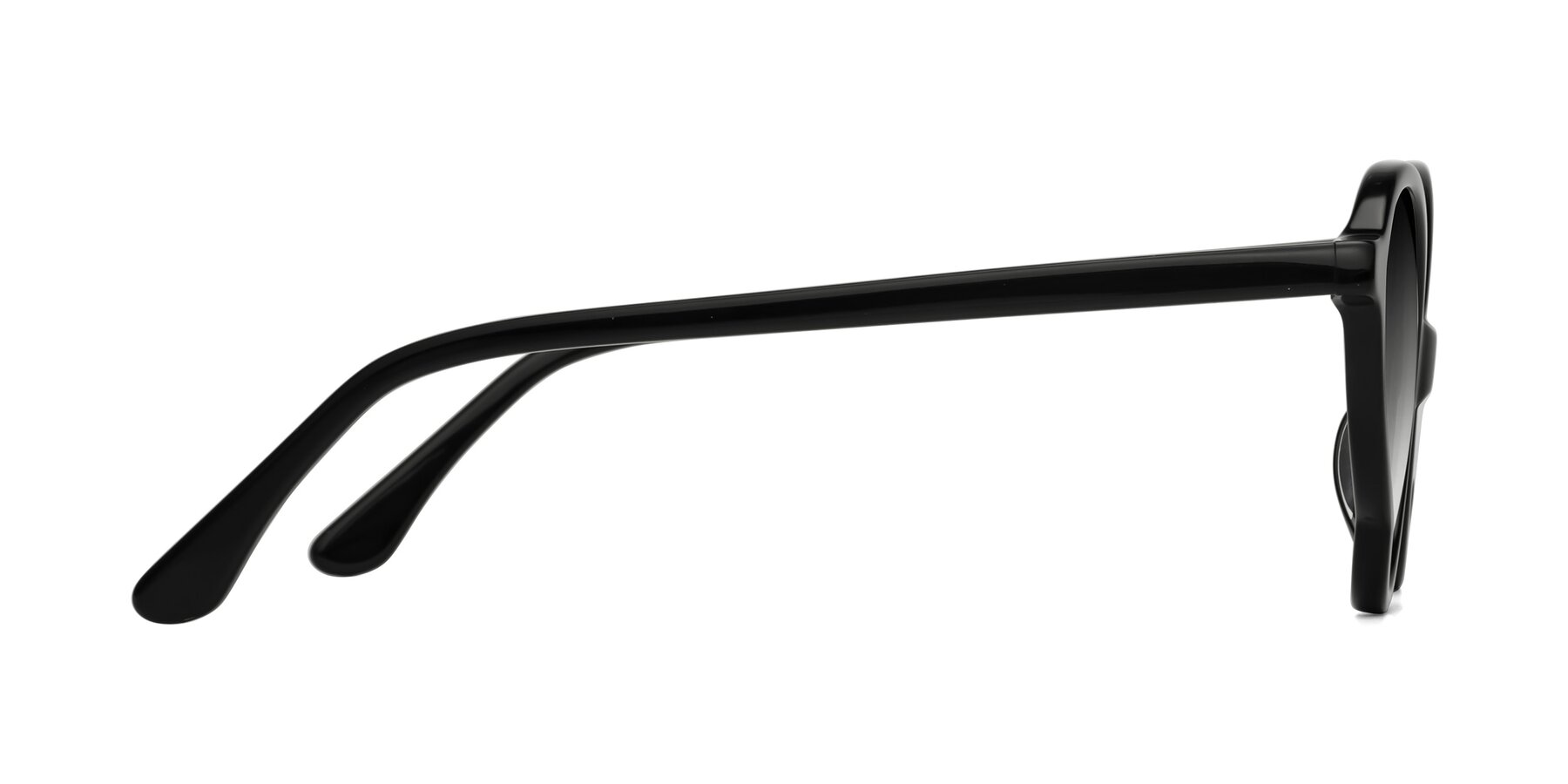 Side of Gabriel in Black with Gray Gradient Lenses