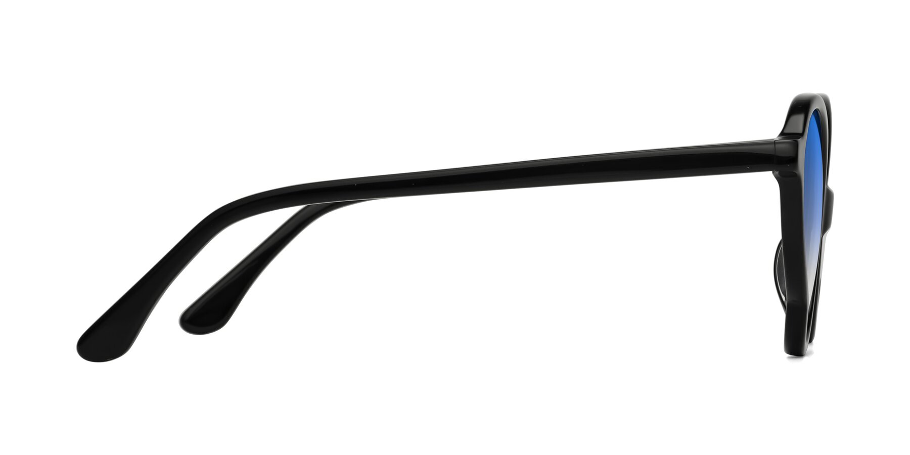 Side of Gabriel in Black with Blue Gradient Lenses