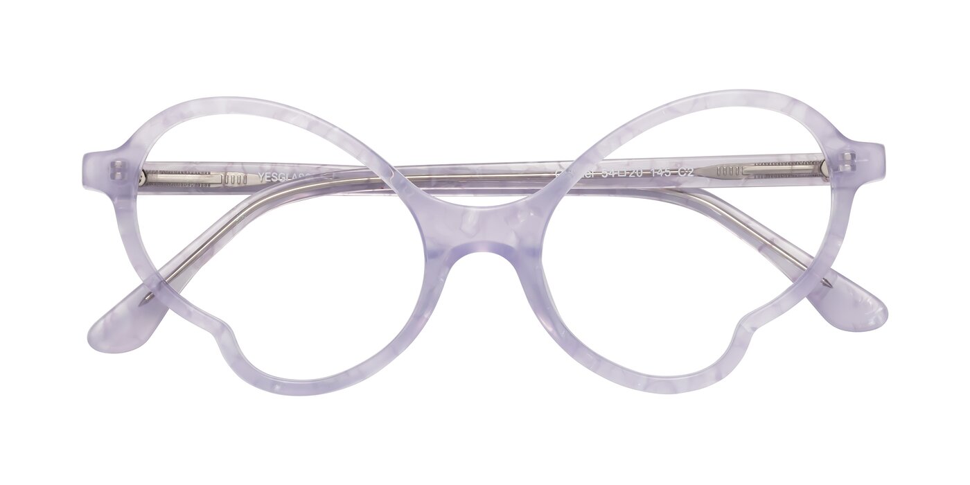 Gabriel - Light Lavender Floral Eyeglasses