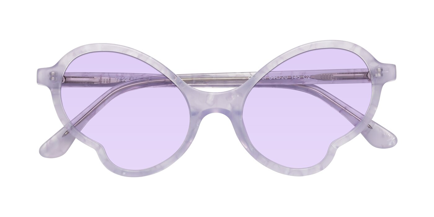 Gabriel - Light Lavender Floral Tinted Sunglasses