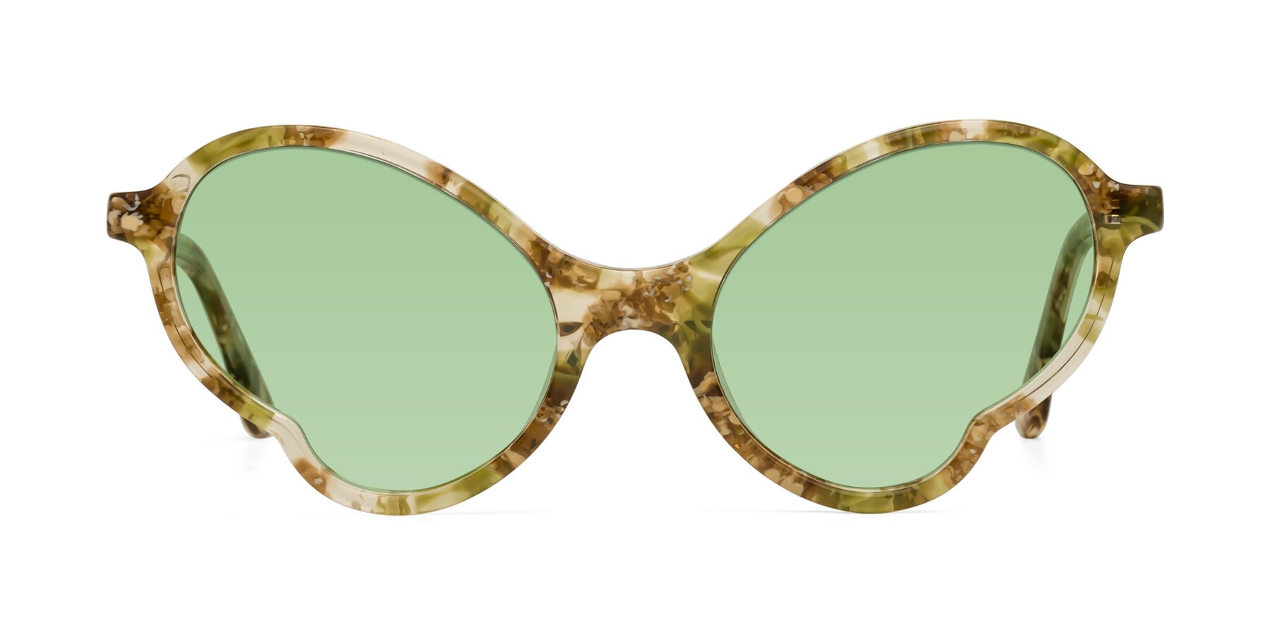 Gabriel - Green Floral Sunglasses