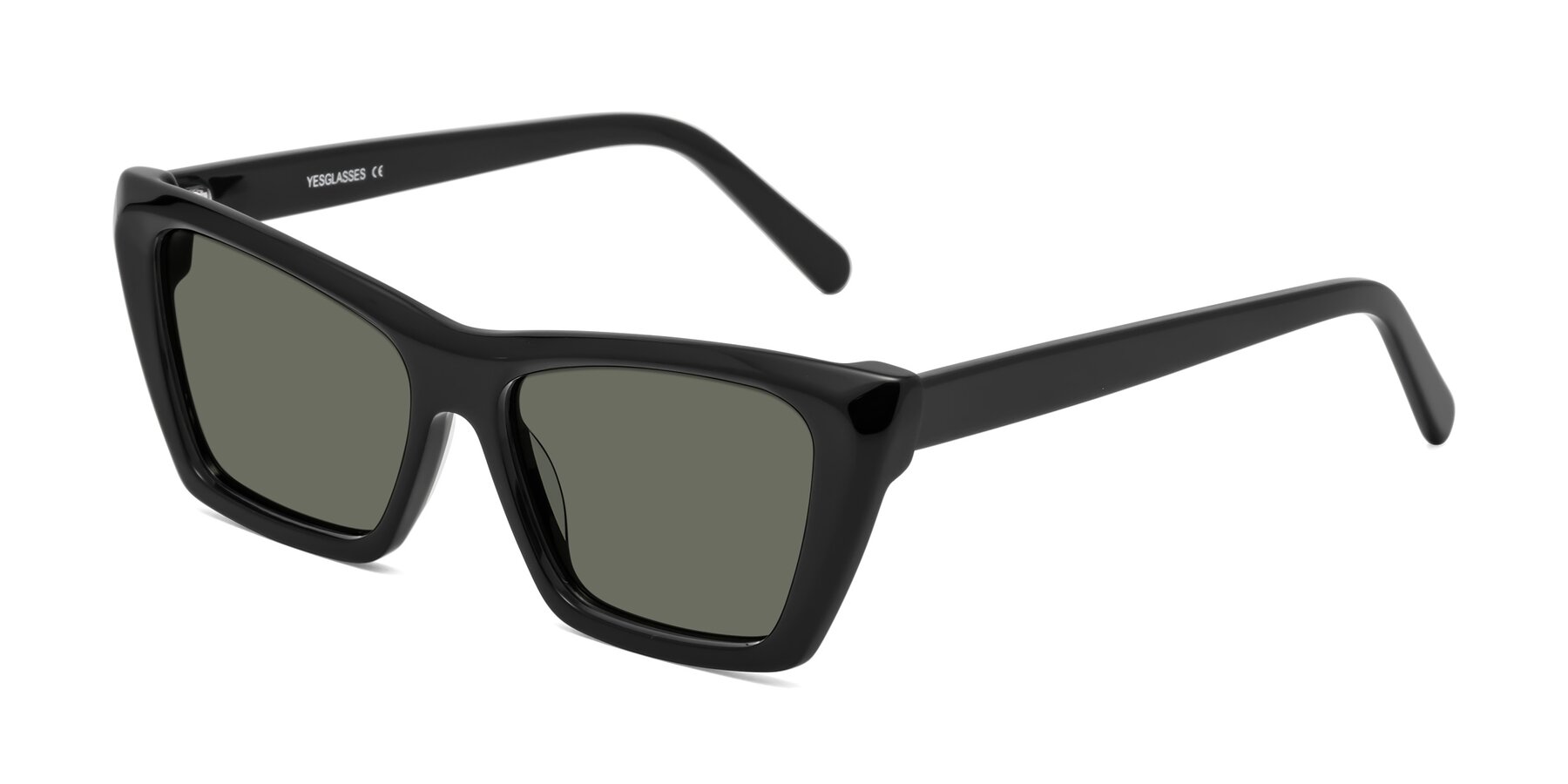 Angle of Khoi in Black with Gray Polarized Lenses