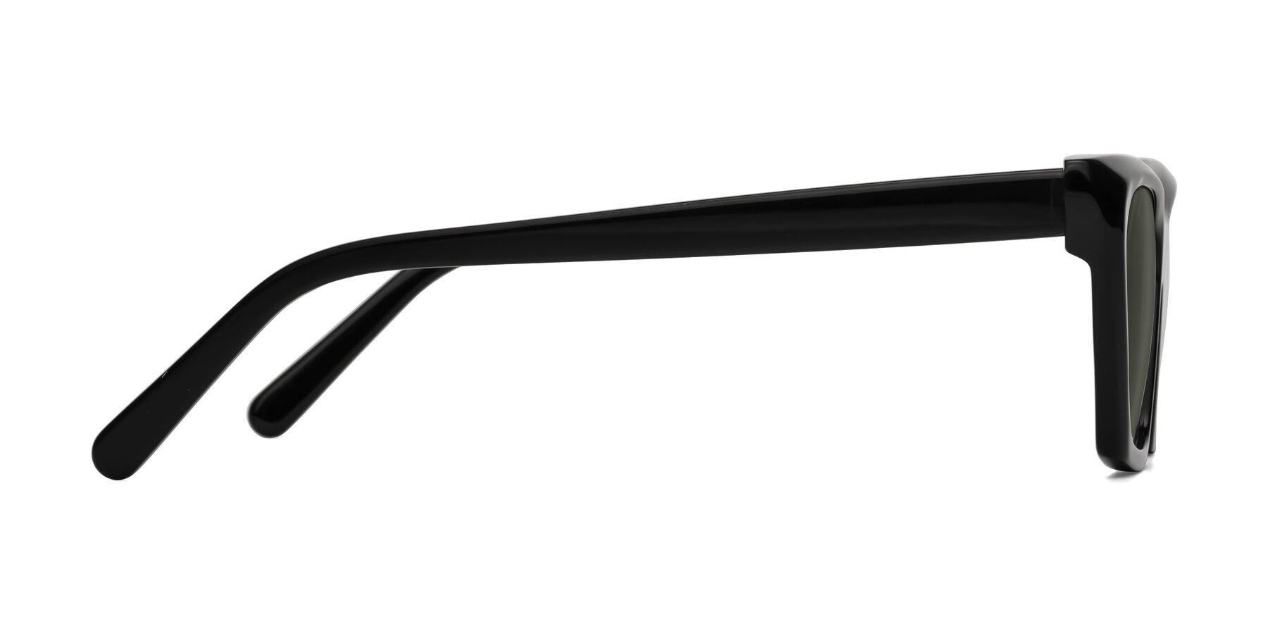 Side of Khoi in Black with Gray Polarized Lenses