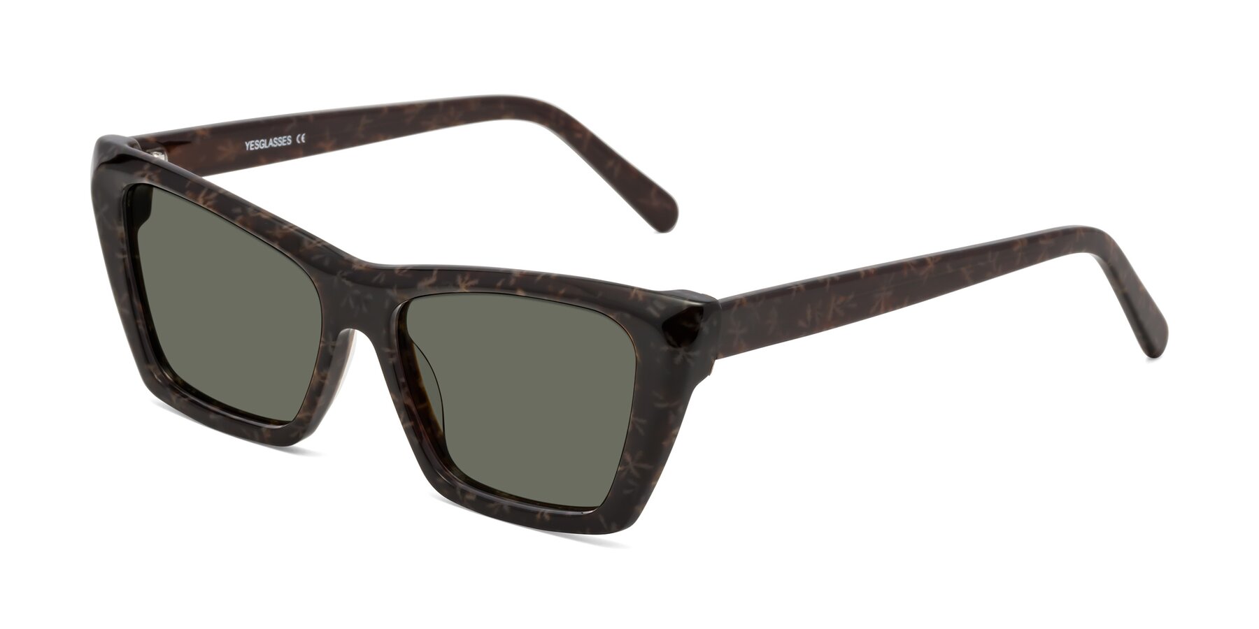 Angle of Khoi in Brown Snowflake with Gray Polarized Lenses