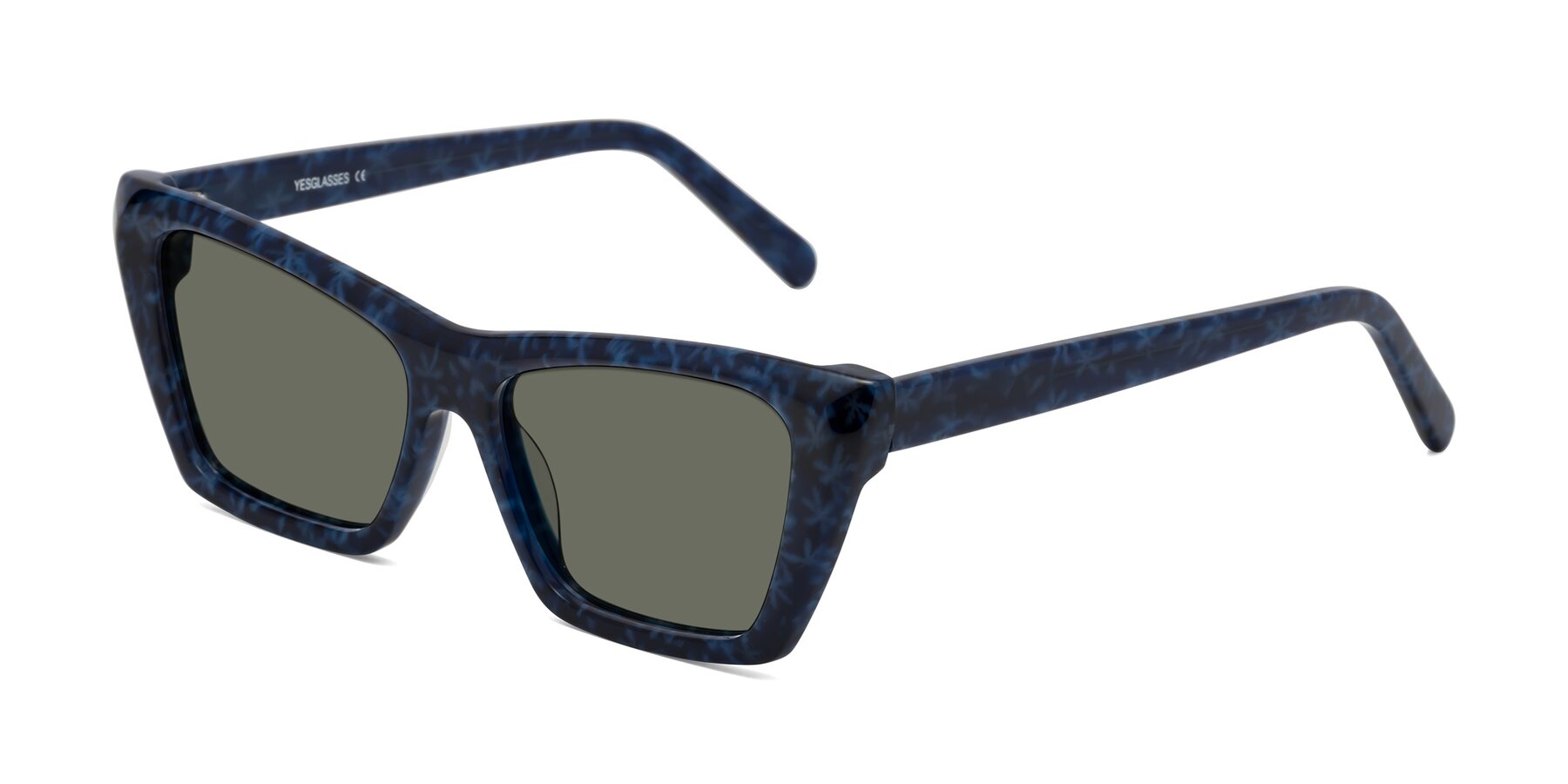 Angle of Khoi in Blue Snowflake with Gray Polarized Lenses