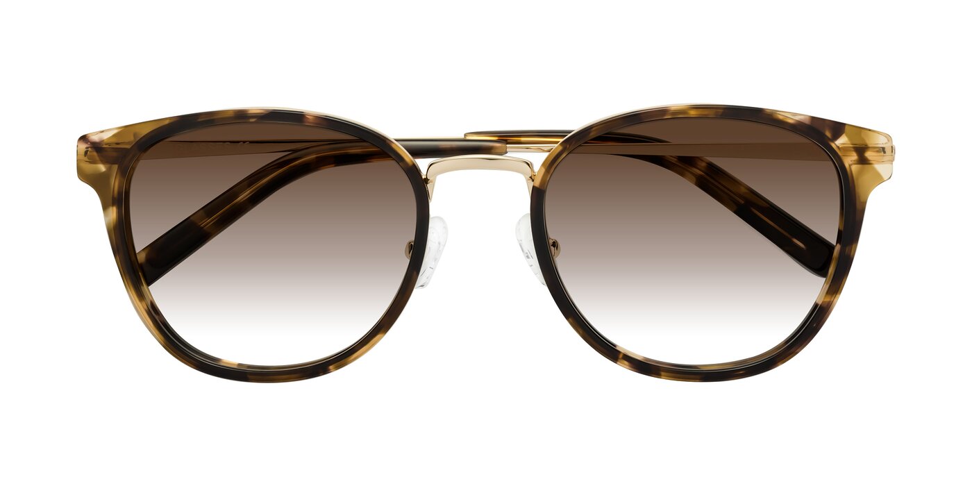 Callie - Tortoise / Gold Gradient Sunglasses