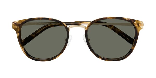 Front of Callie in Tortoise / Gold