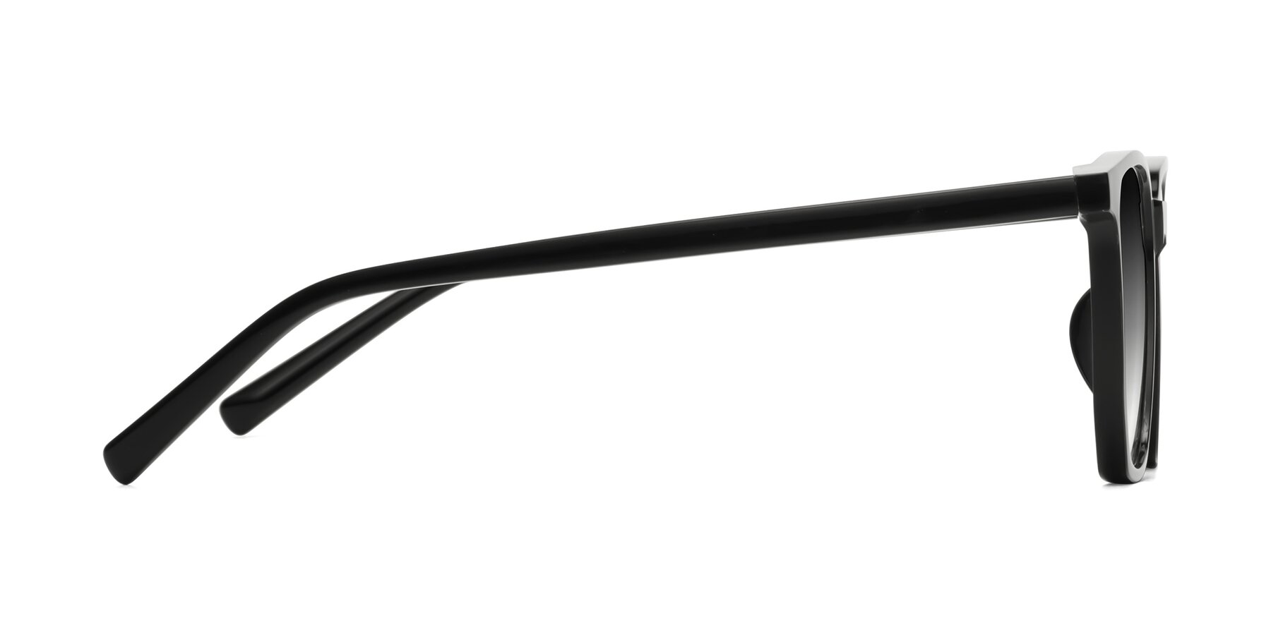 Side of Brave in Black with Gray Gradient Lenses
