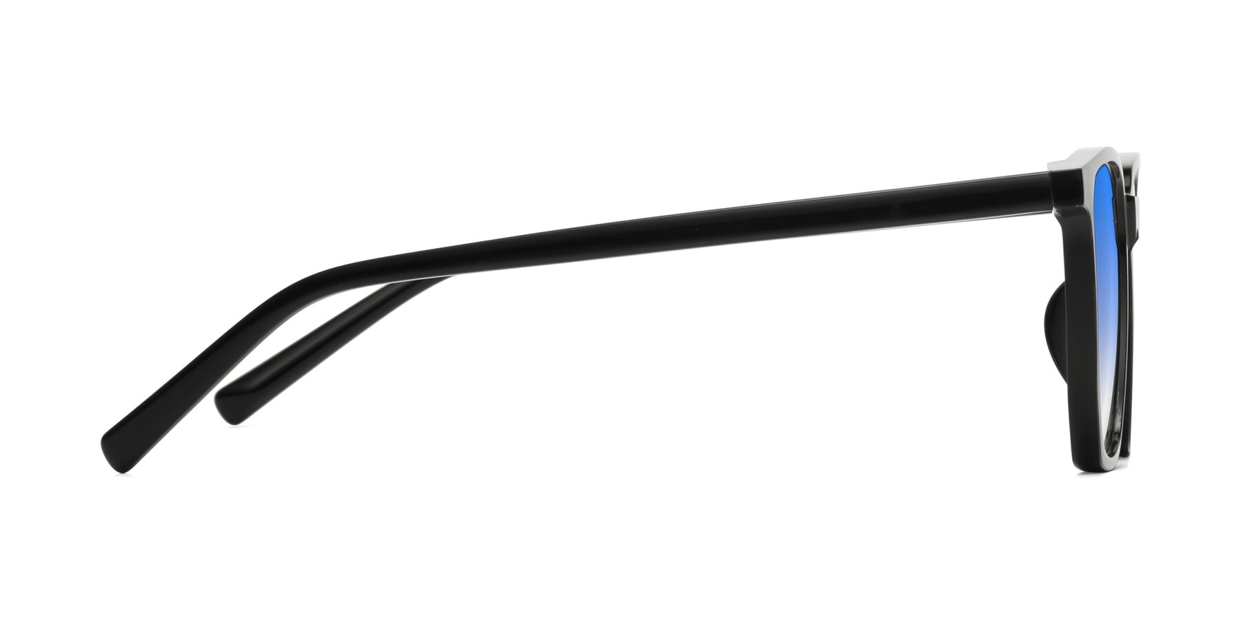 Side of Brave in Black with Blue Gradient Lenses
