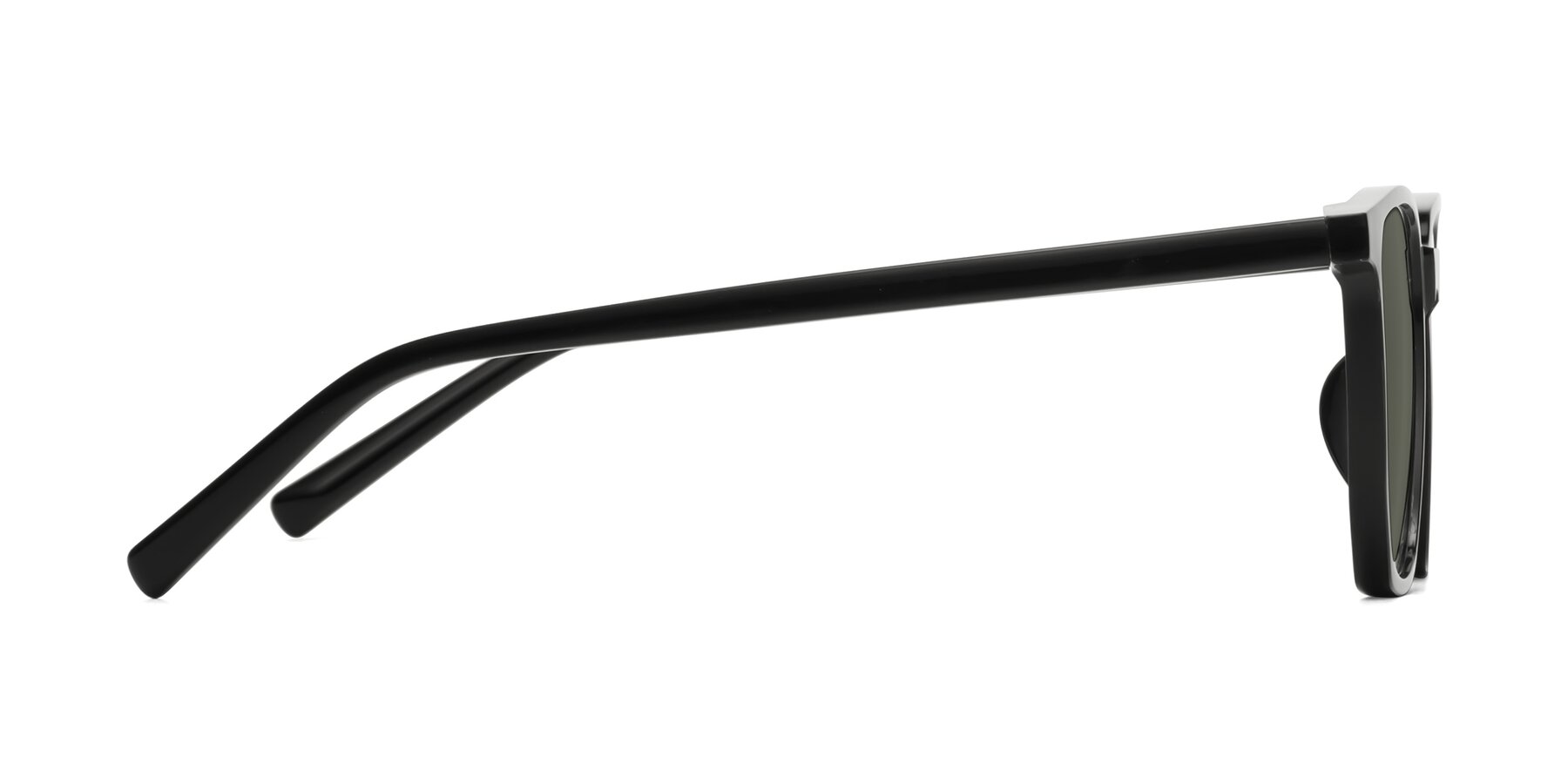 Side of Brave in Black with Gray Polarized Lenses