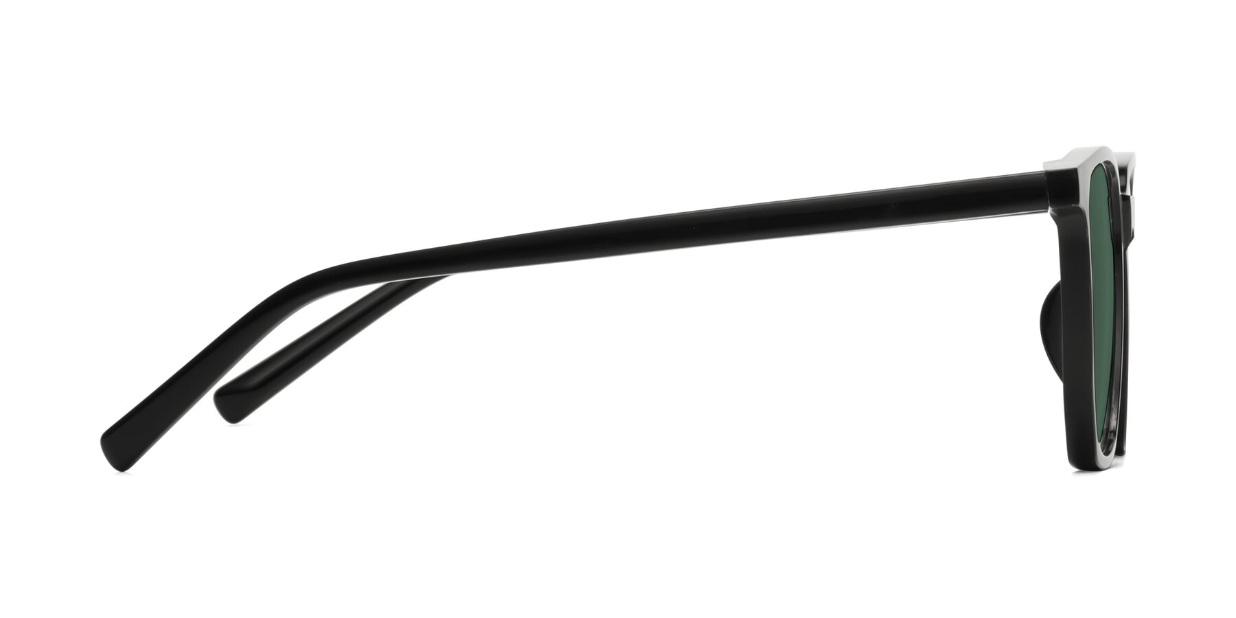 Side of Brave in Black with Green Polarized Lenses