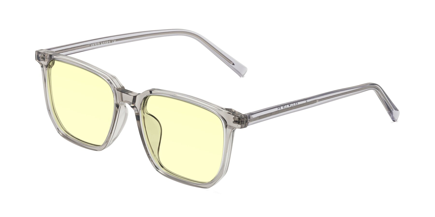 Angle of Brave in Translucent Gray with Light Yellow Tinted Lenses