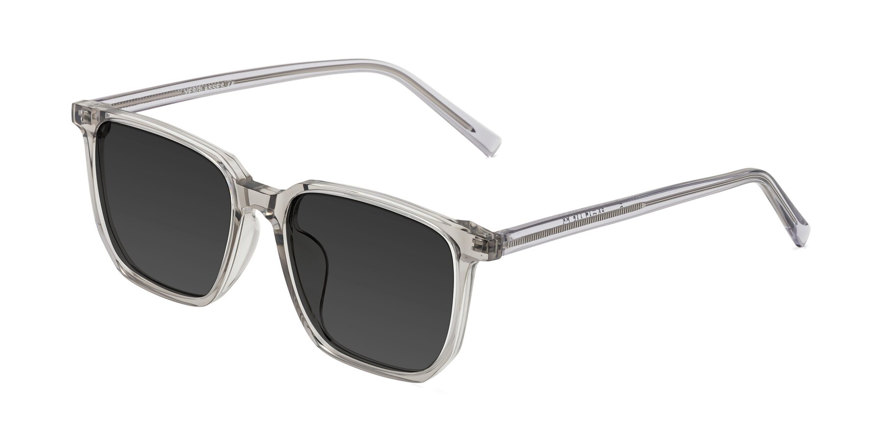 Angle of Brave in Translucent Gray with Gray Tinted Lenses