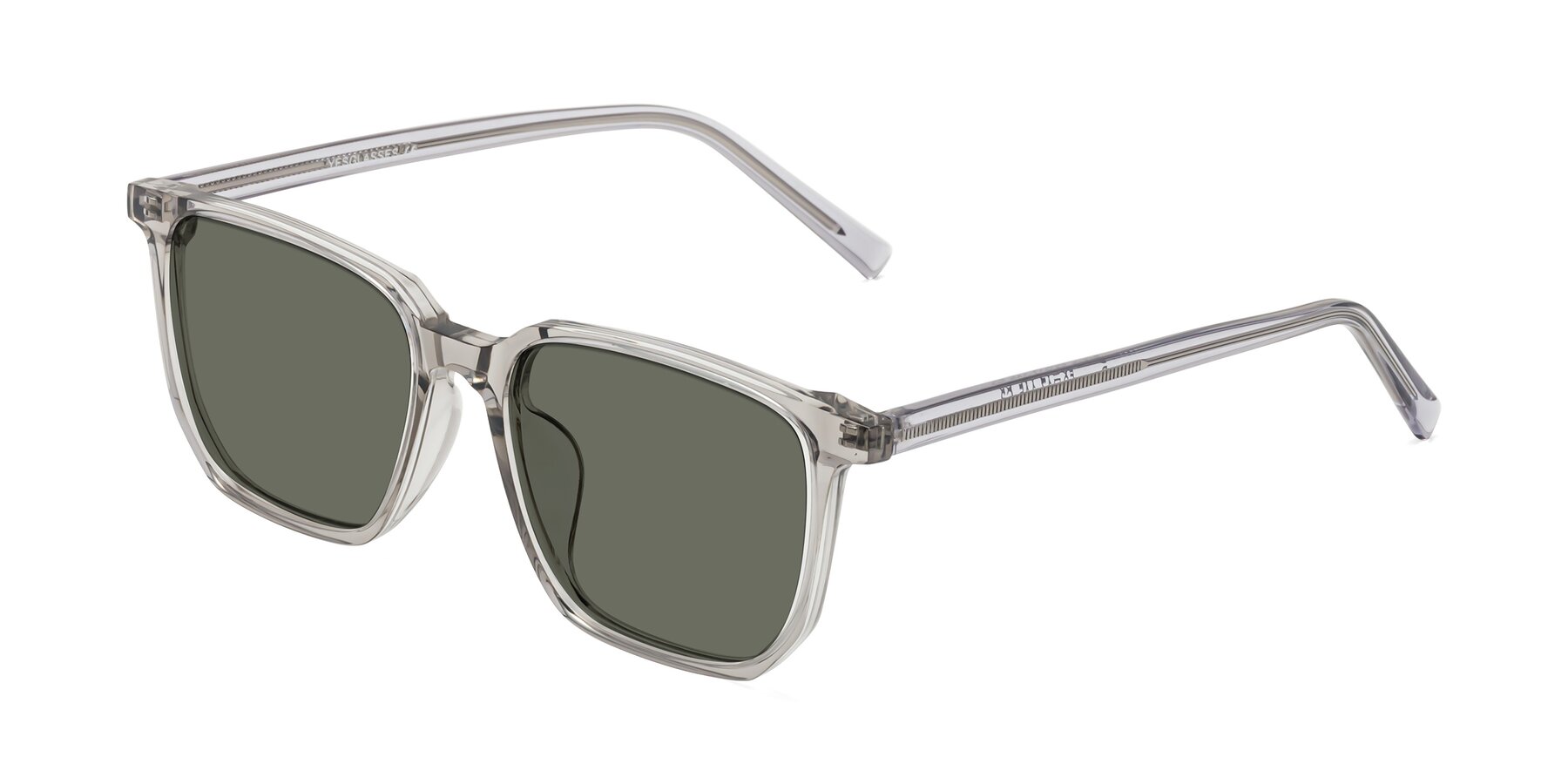 Angle of Brave in Translucent Gray with Gray Polarized Lenses