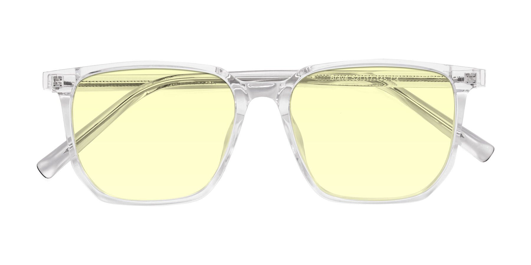 Folded Front of Brave in Clear with Light Yellow Tinted Lenses