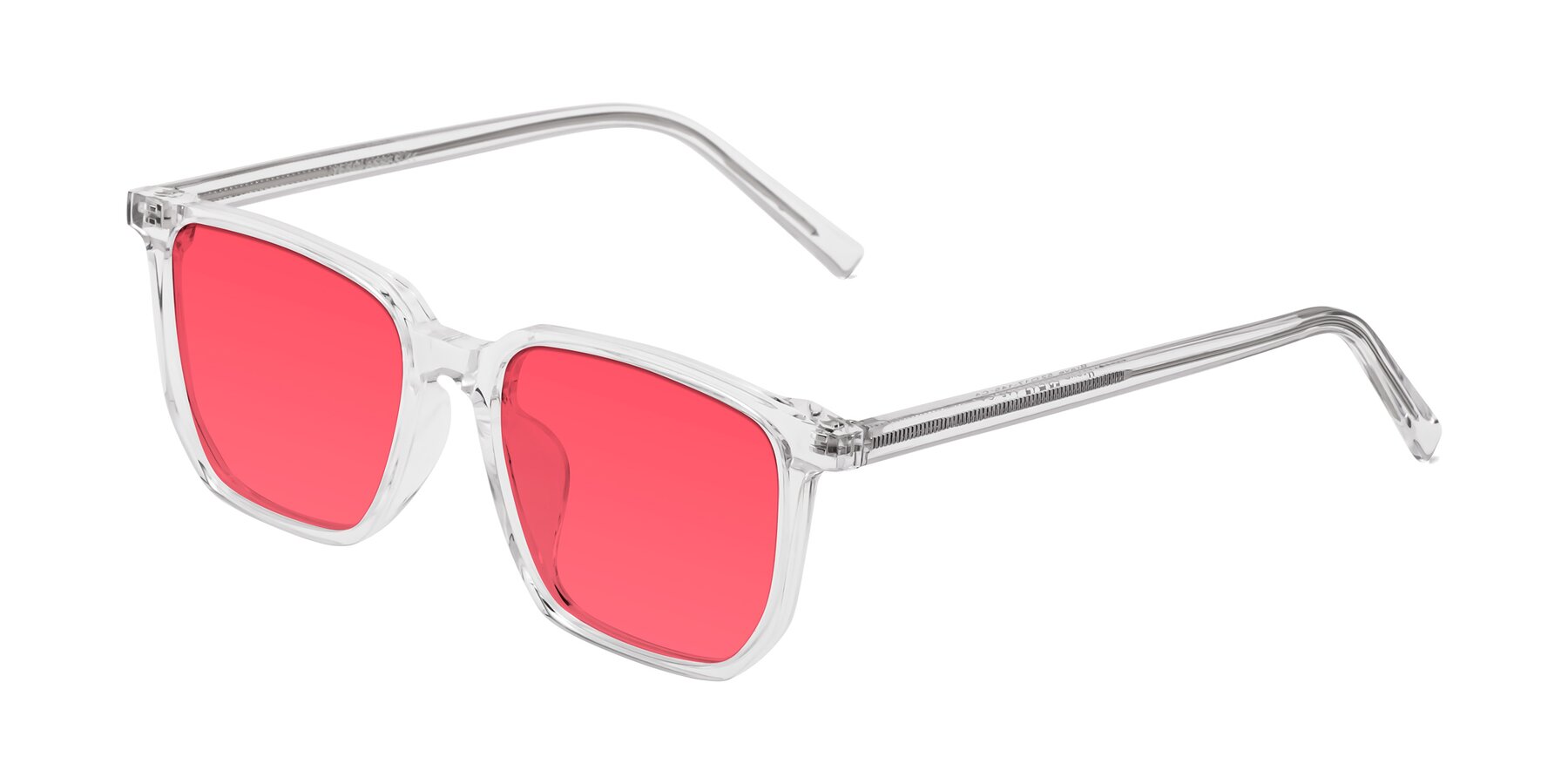 Angle of Brave in Clear with Red Tinted Lenses