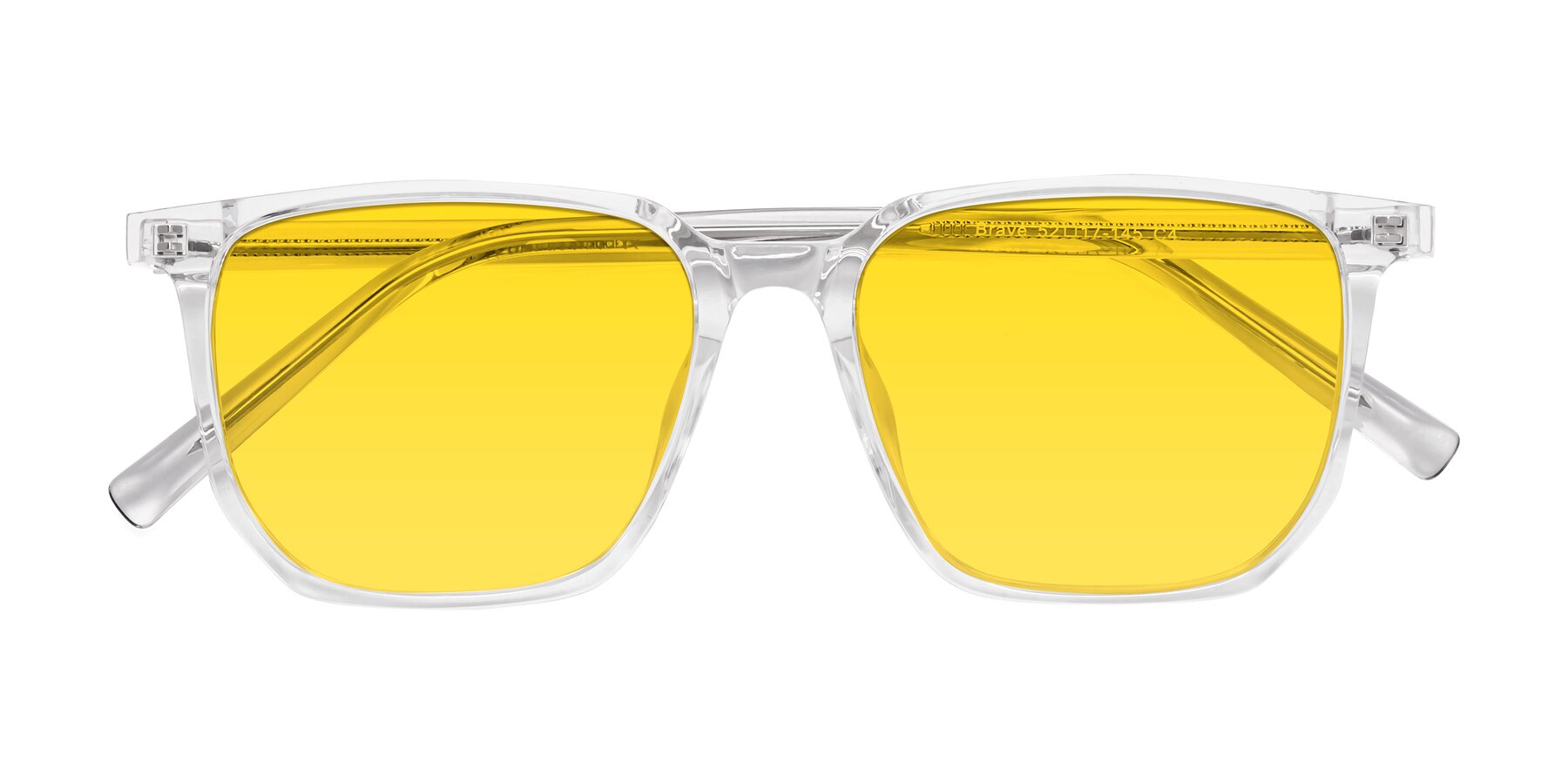 Folded Front of Brave in Clear with Yellow Tinted Lenses