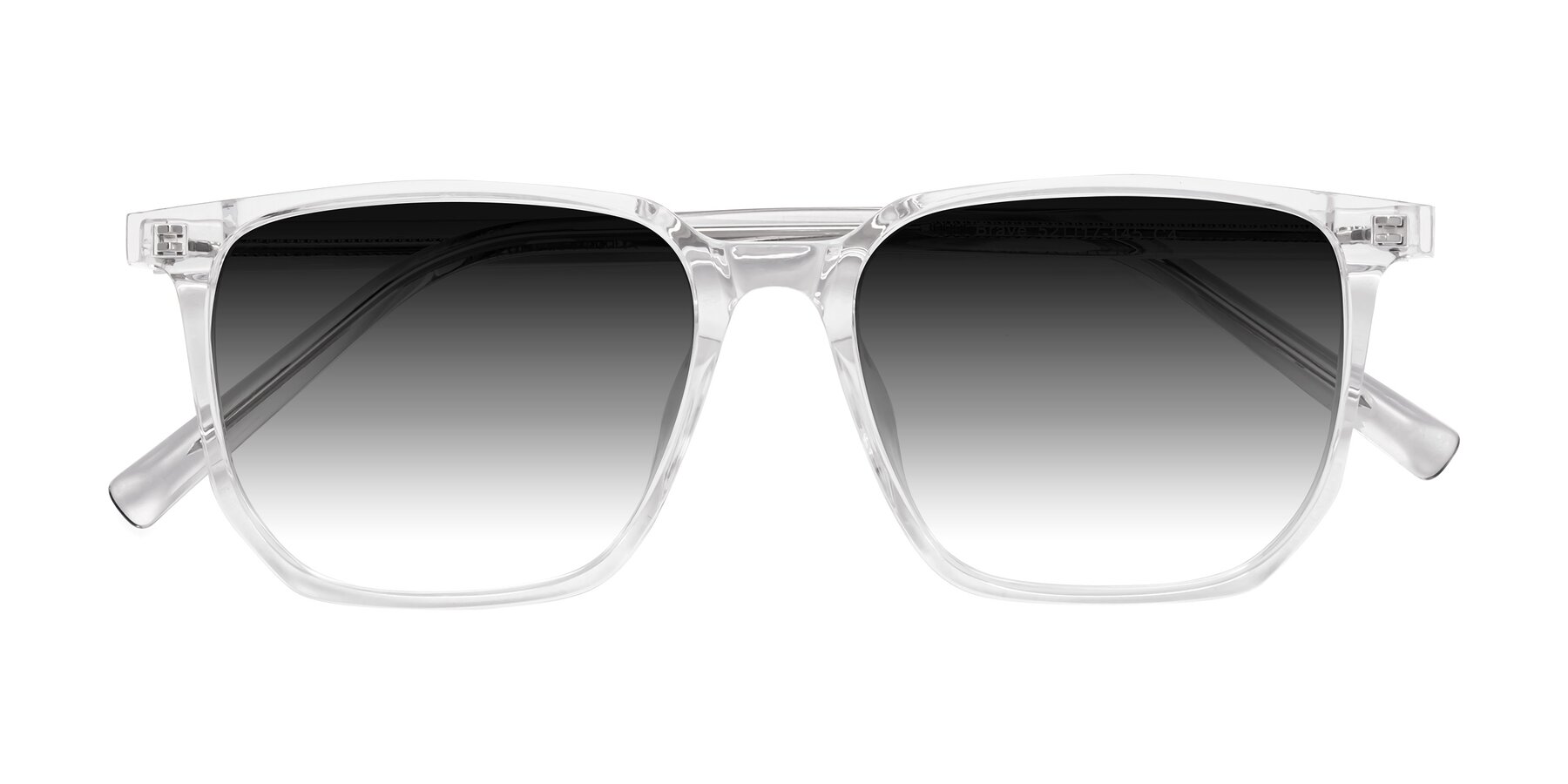 Folded Front of Brave in Clear with Gray Gradient Lenses