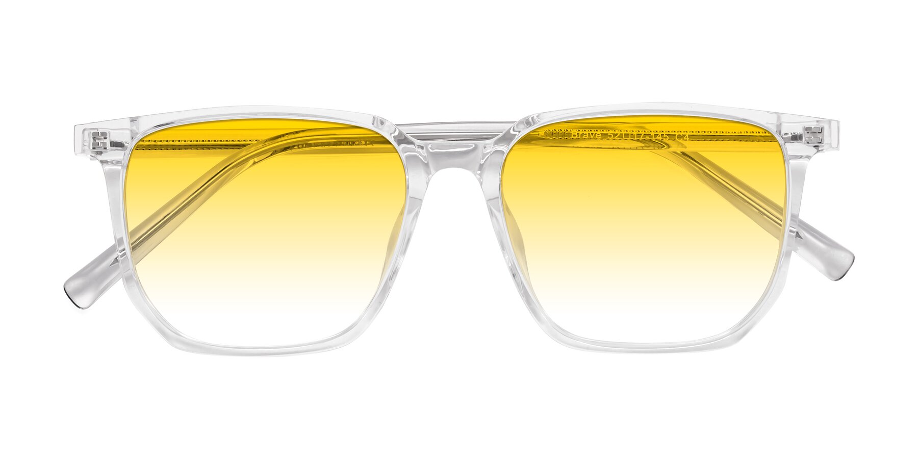 Folded Front of Brave in Clear with Yellow Gradient Lenses