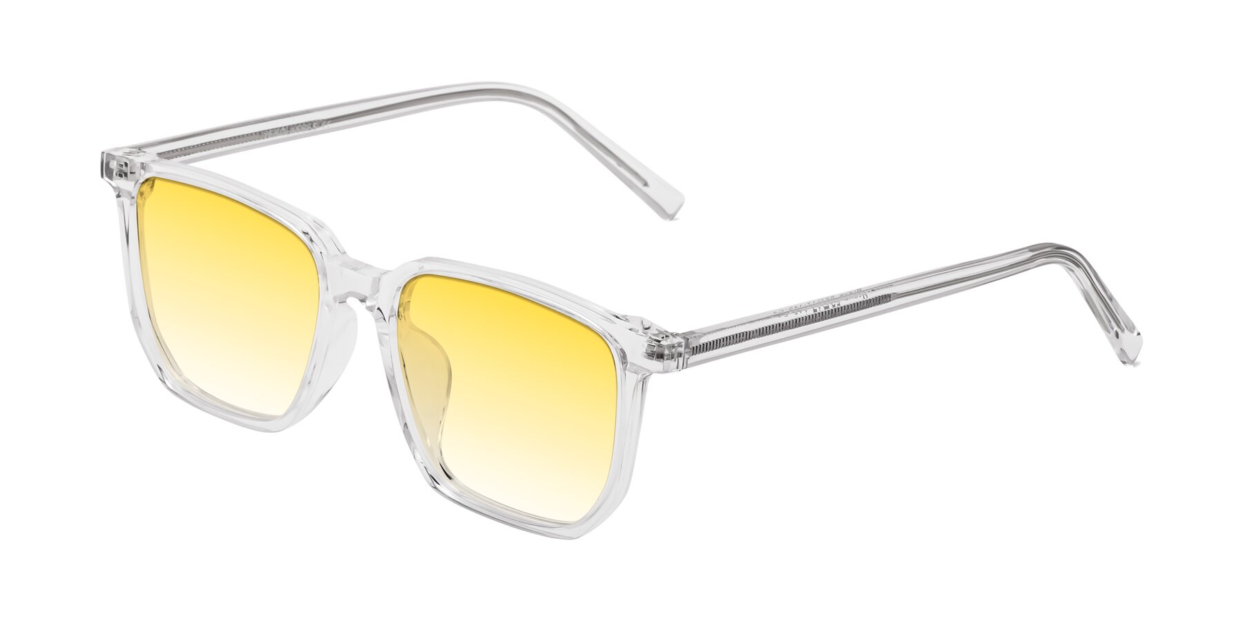 Angle of Brave in Clear with Yellow Gradient Lenses