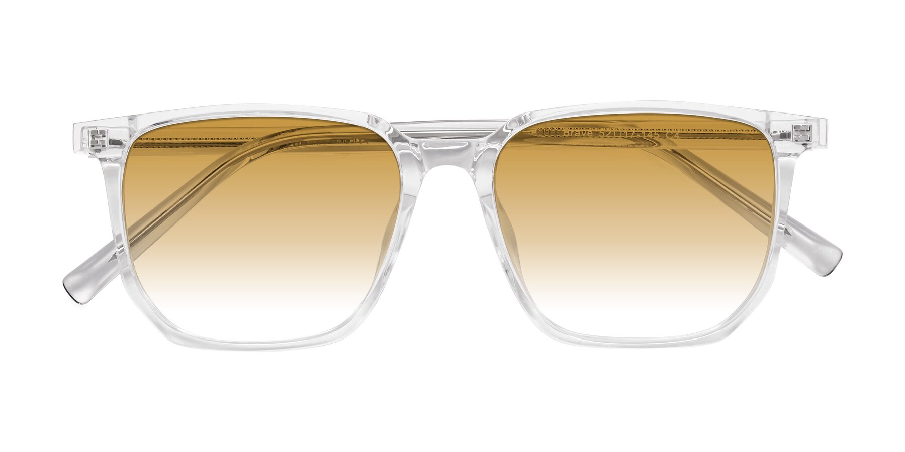 Folded Front of Brave in Clear with Champagne Gradient Lenses