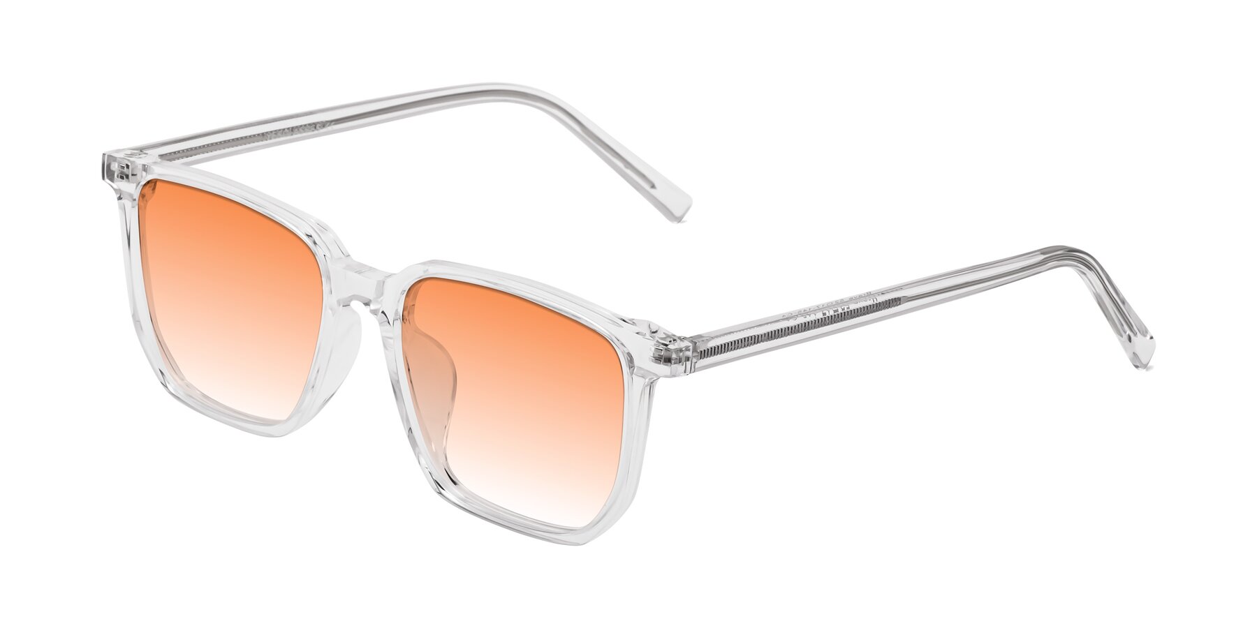 Angle of Brave in Clear with Orange Gradient Lenses