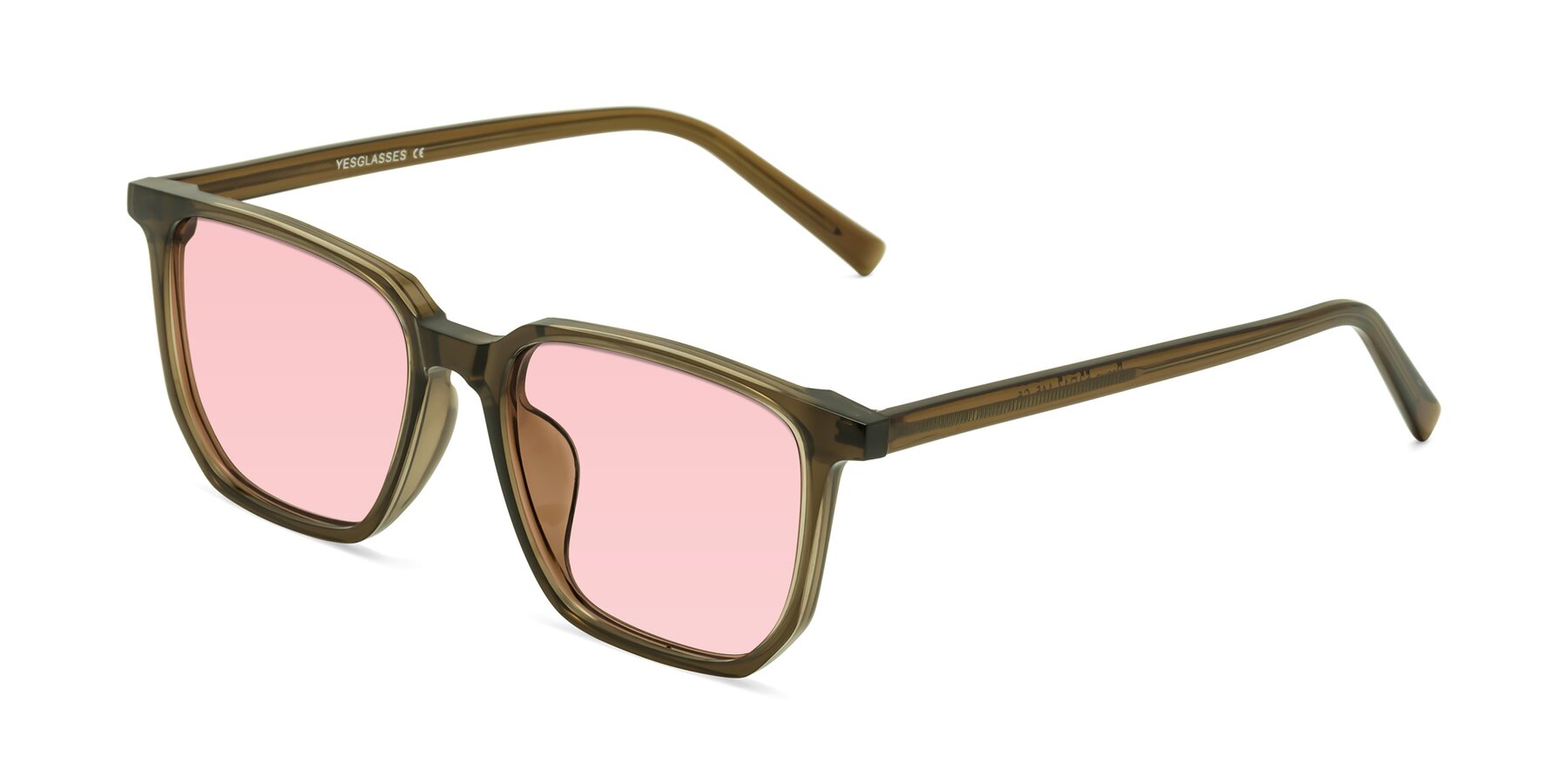 Angle of Brave in Coffee with Light Garnet Tinted Lenses