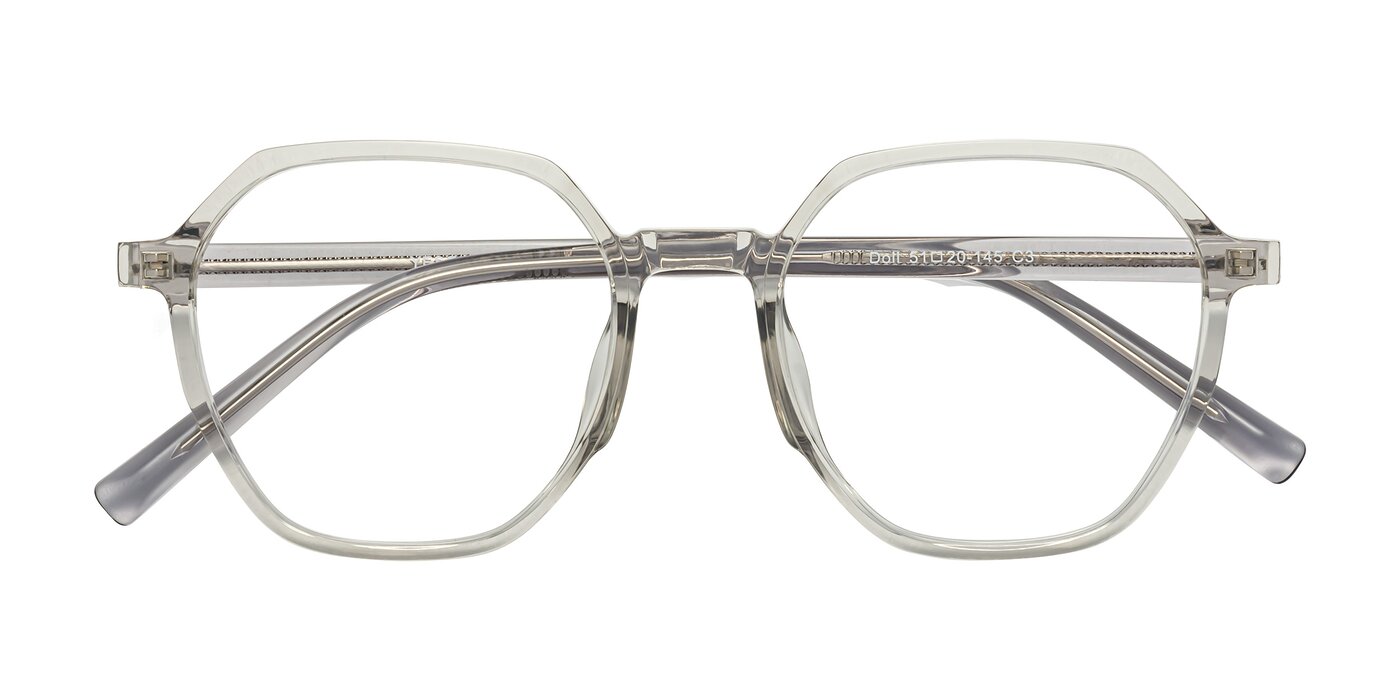 Doll - Translucent Gray Eyeglasses