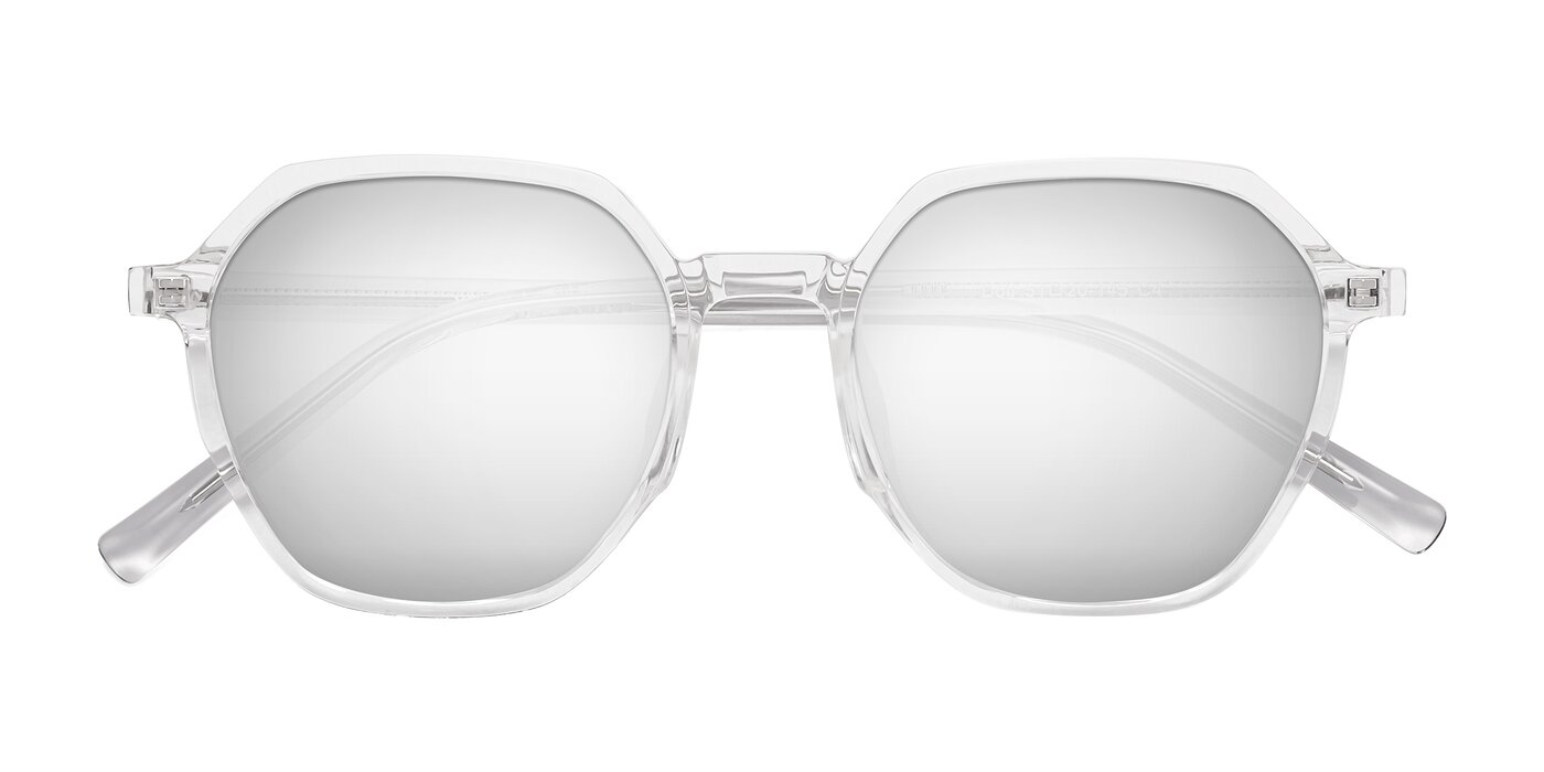 Doll - Clear Flash Mirrored Sunglasses