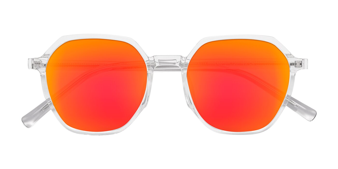 Doll - Clear Flash Mirrored Sunglasses