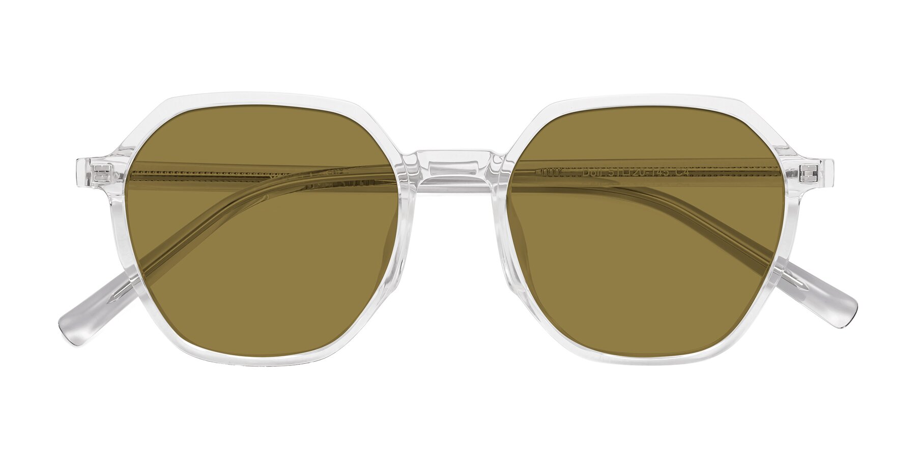 Folded Front of Doll in Clear with Brown Polarized Lenses