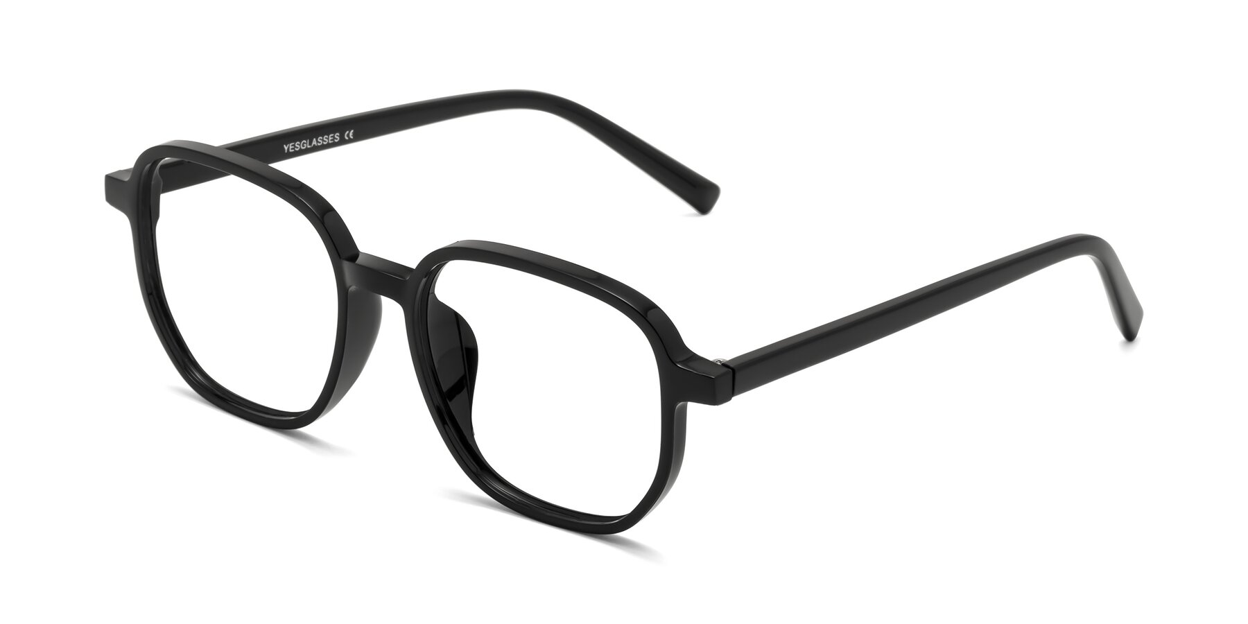 Angle of Cute in Black with Clear Blue Light Blocking Lenses