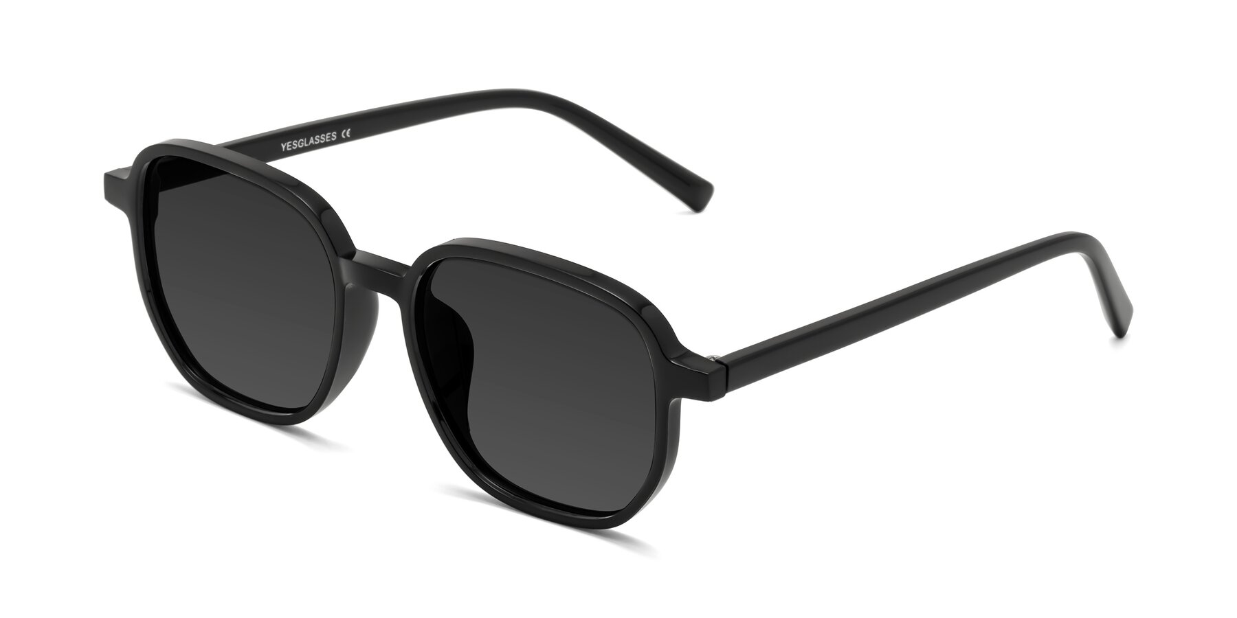Angle of Cute in Black with Gray Tinted Lenses