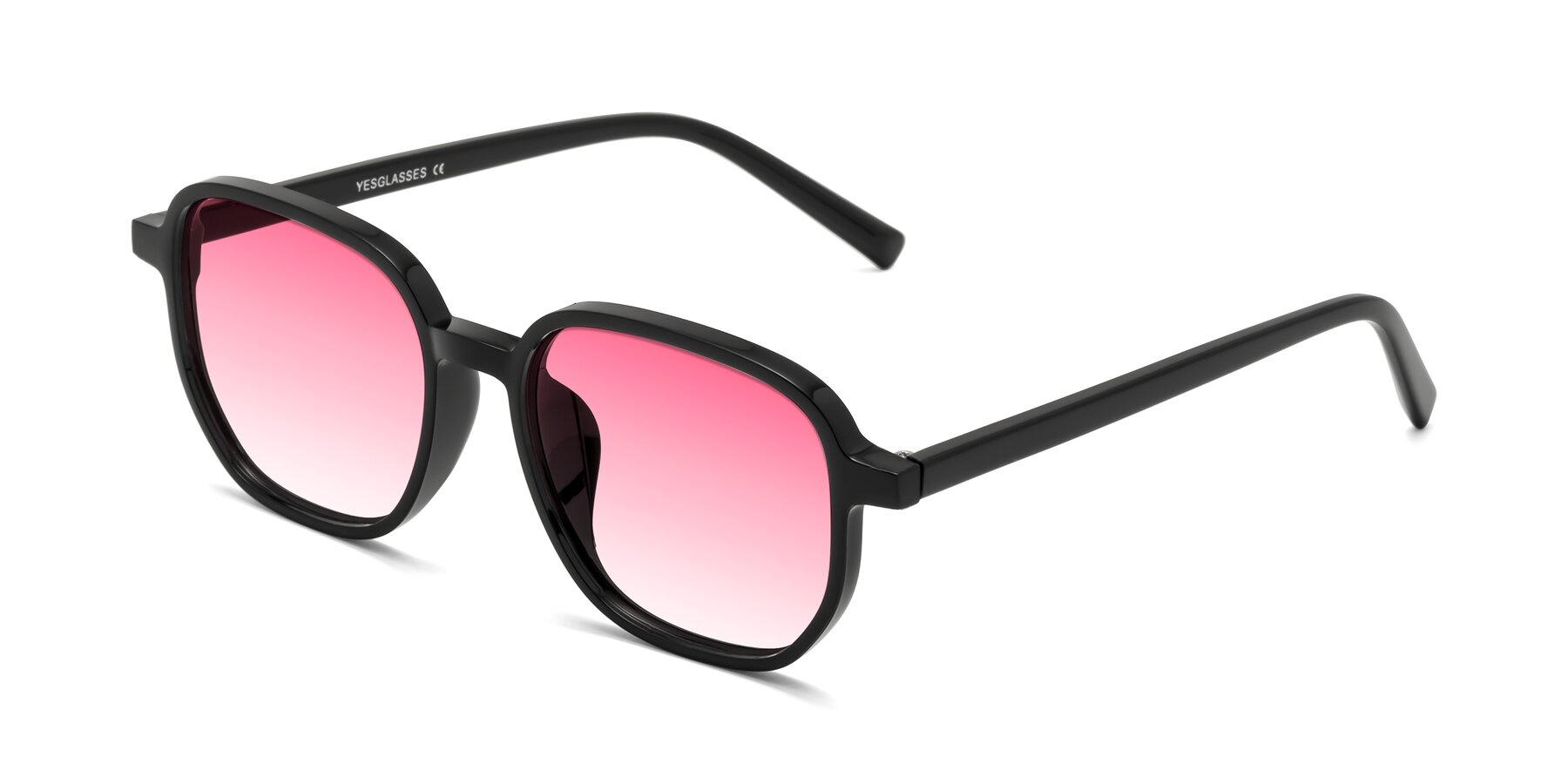 Angle of Cute in Black with Pink Gradient Lenses