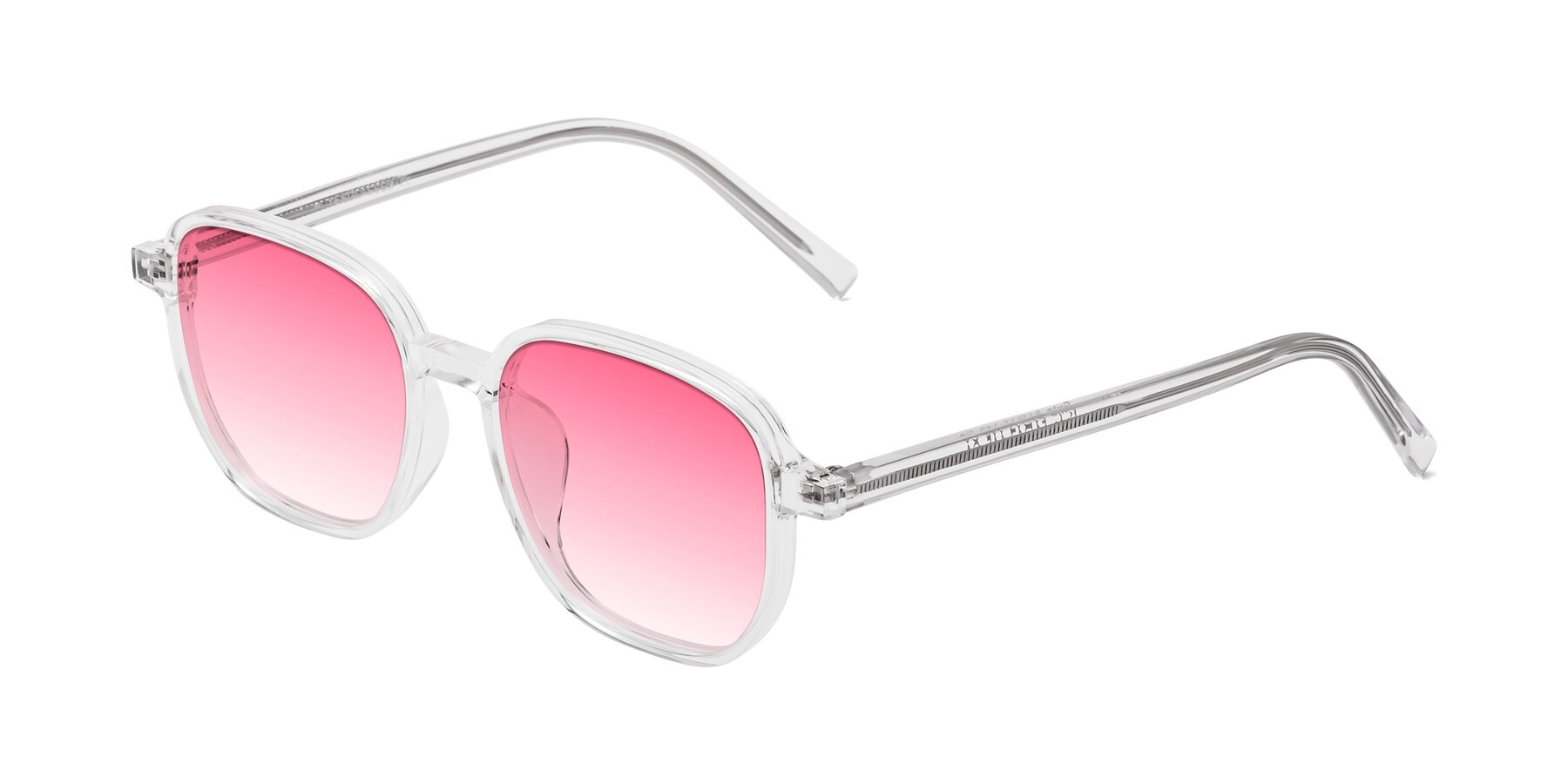 Angle of Cute in Clear with Pink Gradient Lenses
