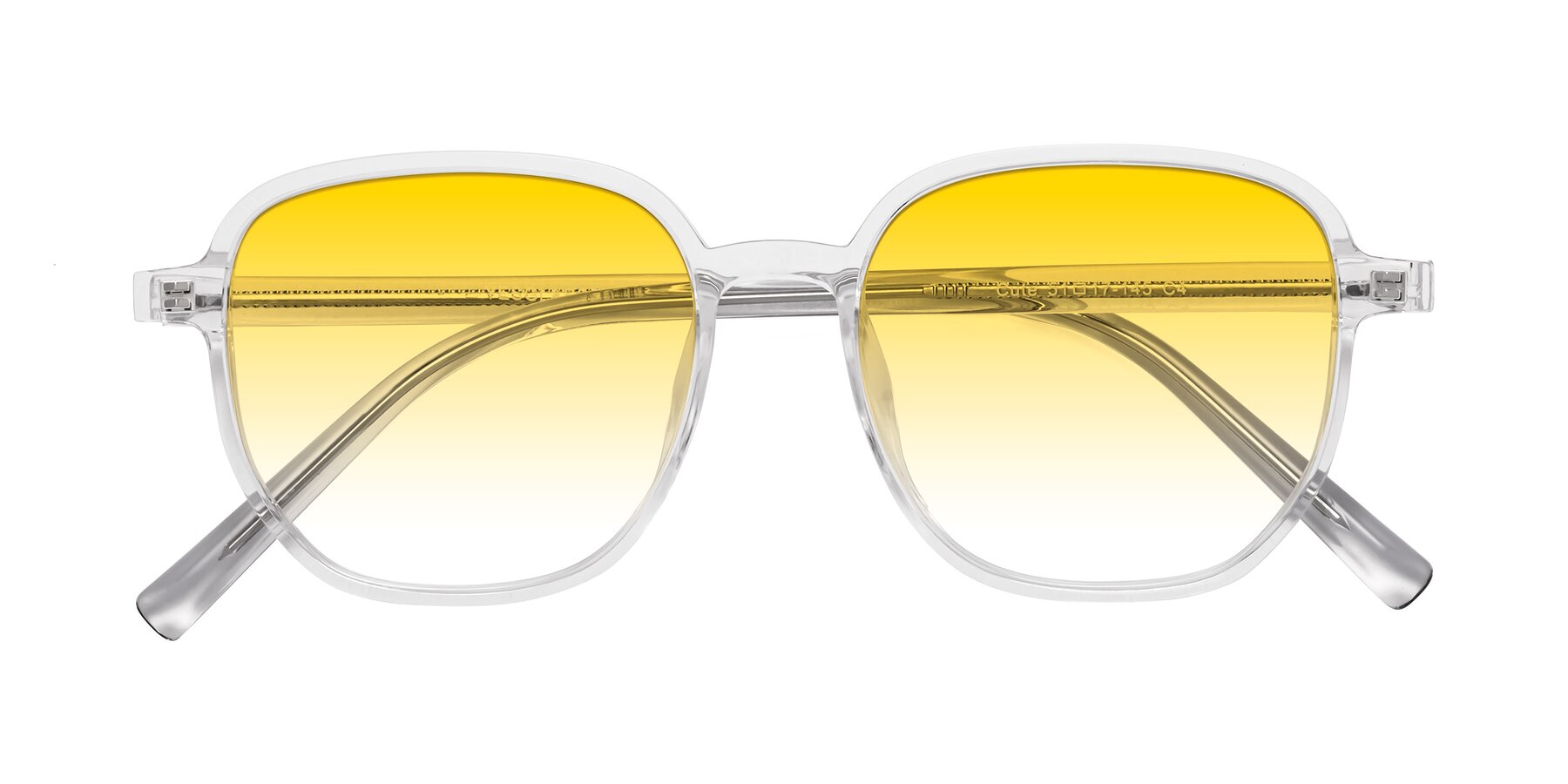 Folded Front of Cute in Clear with Yellow Gradient Lenses