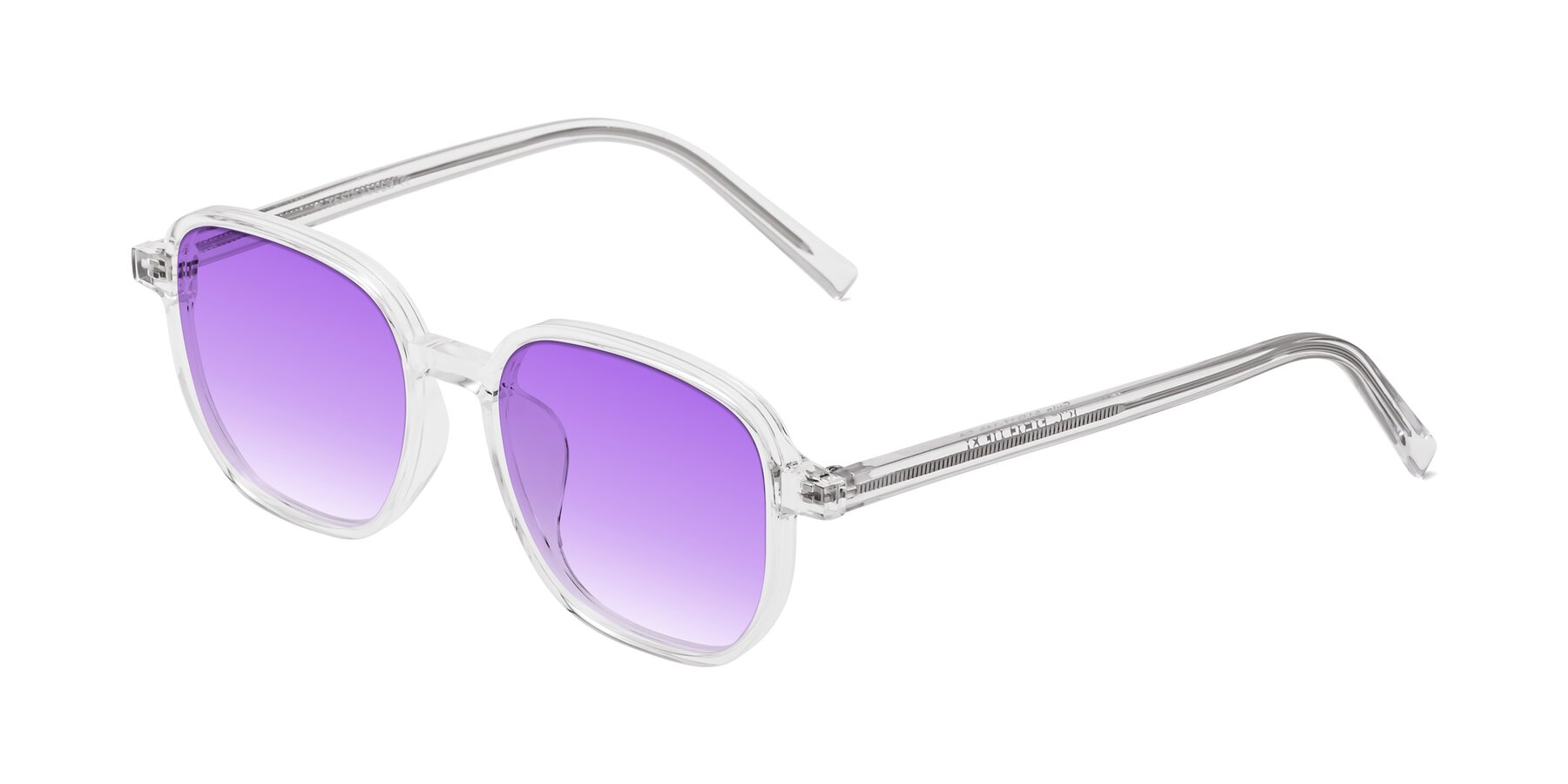 Angle of Cute in Clear with Purple Gradient Lenses