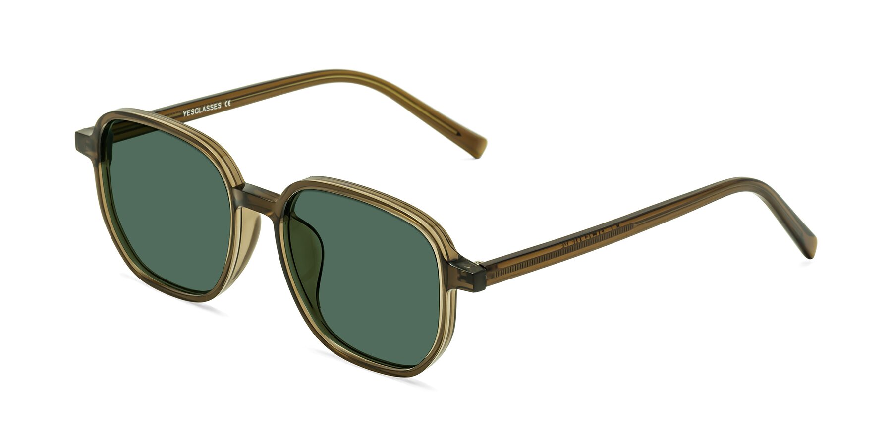 Angle of Cute in Coffee with Green Polarized Lenses