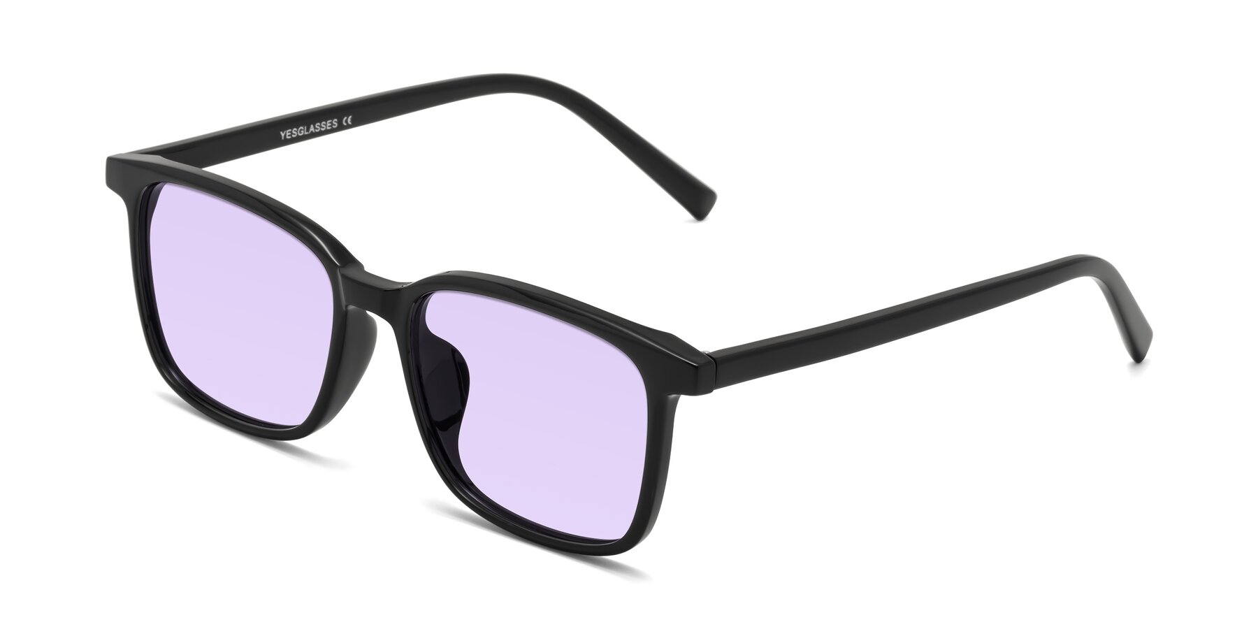 Angle of Planet in Black with Light Purple Tinted Lenses