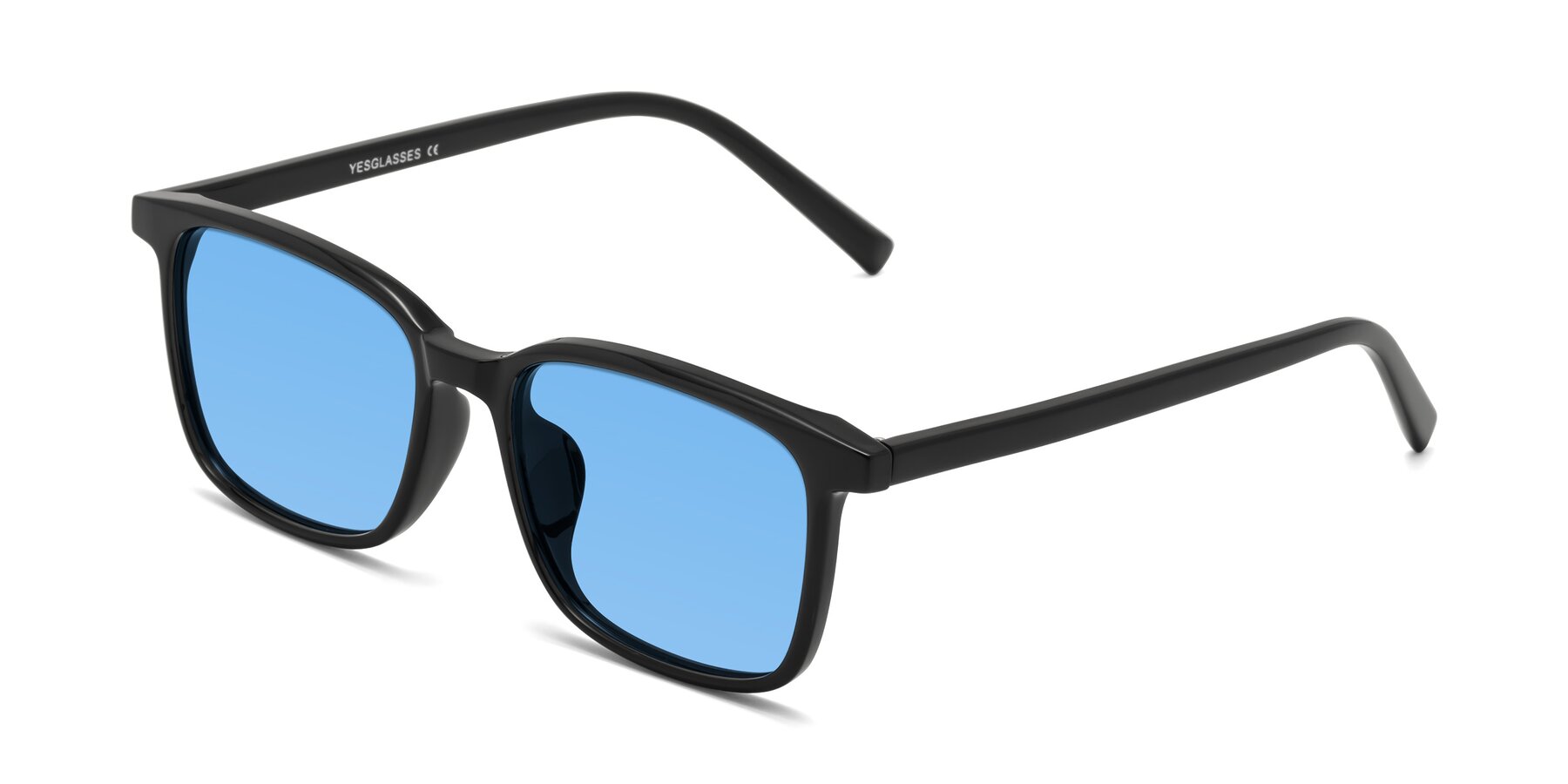 Angle of Planet in Black with Medium Blue Tinted Lenses