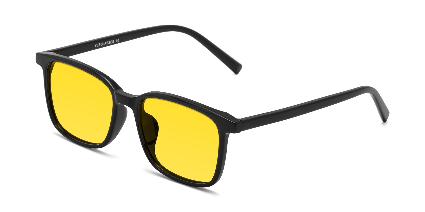 Angle of Planet in Black with Yellow Tinted Lenses