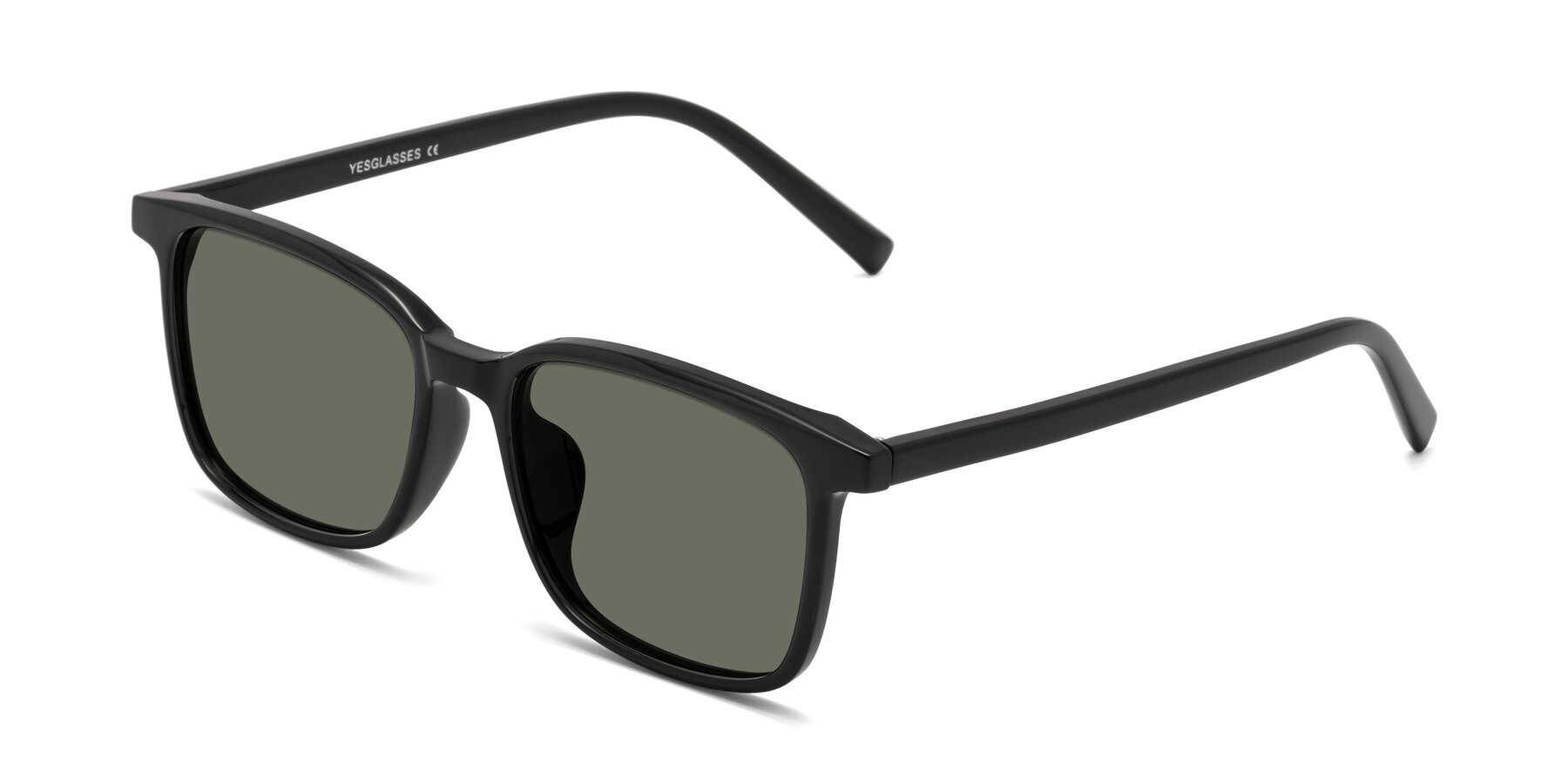 Angle of Planet in Black with Gray Polarized Lenses